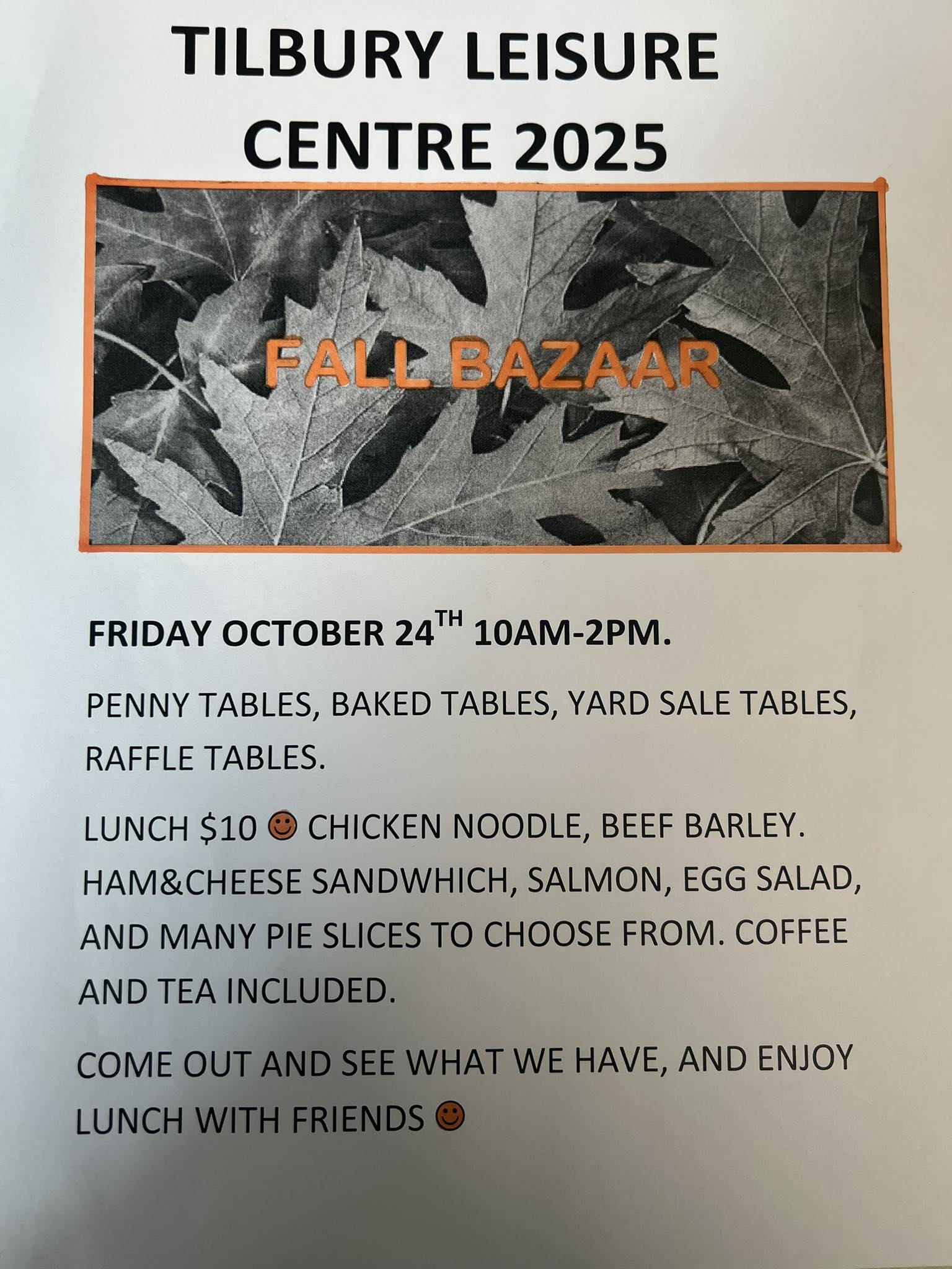 tilbury rant and rave | Come out and join us next Friday October 24th ...