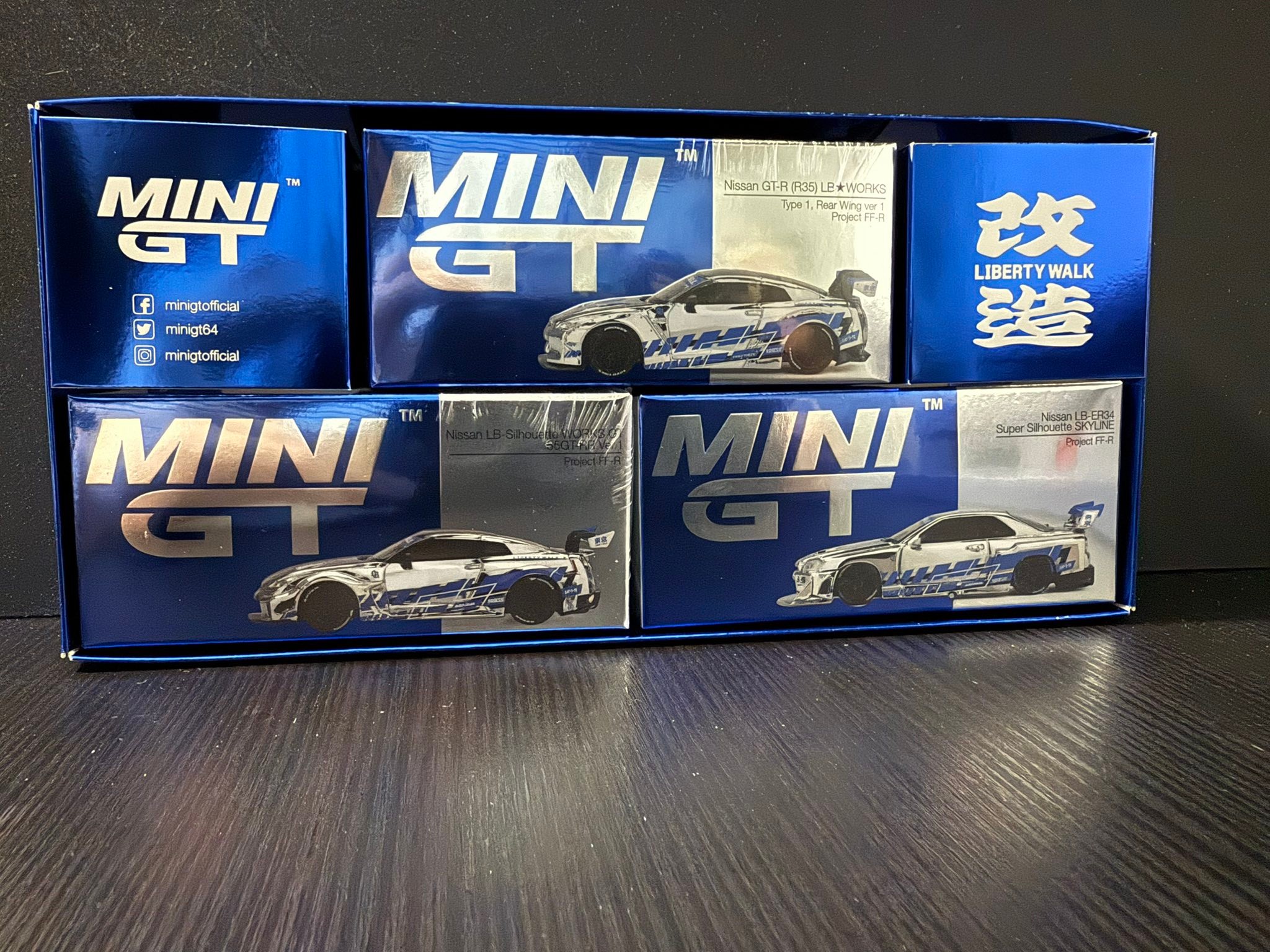 MINI GT x Mr. Kato @ LBWK created 4 special gold plated LB GT-R