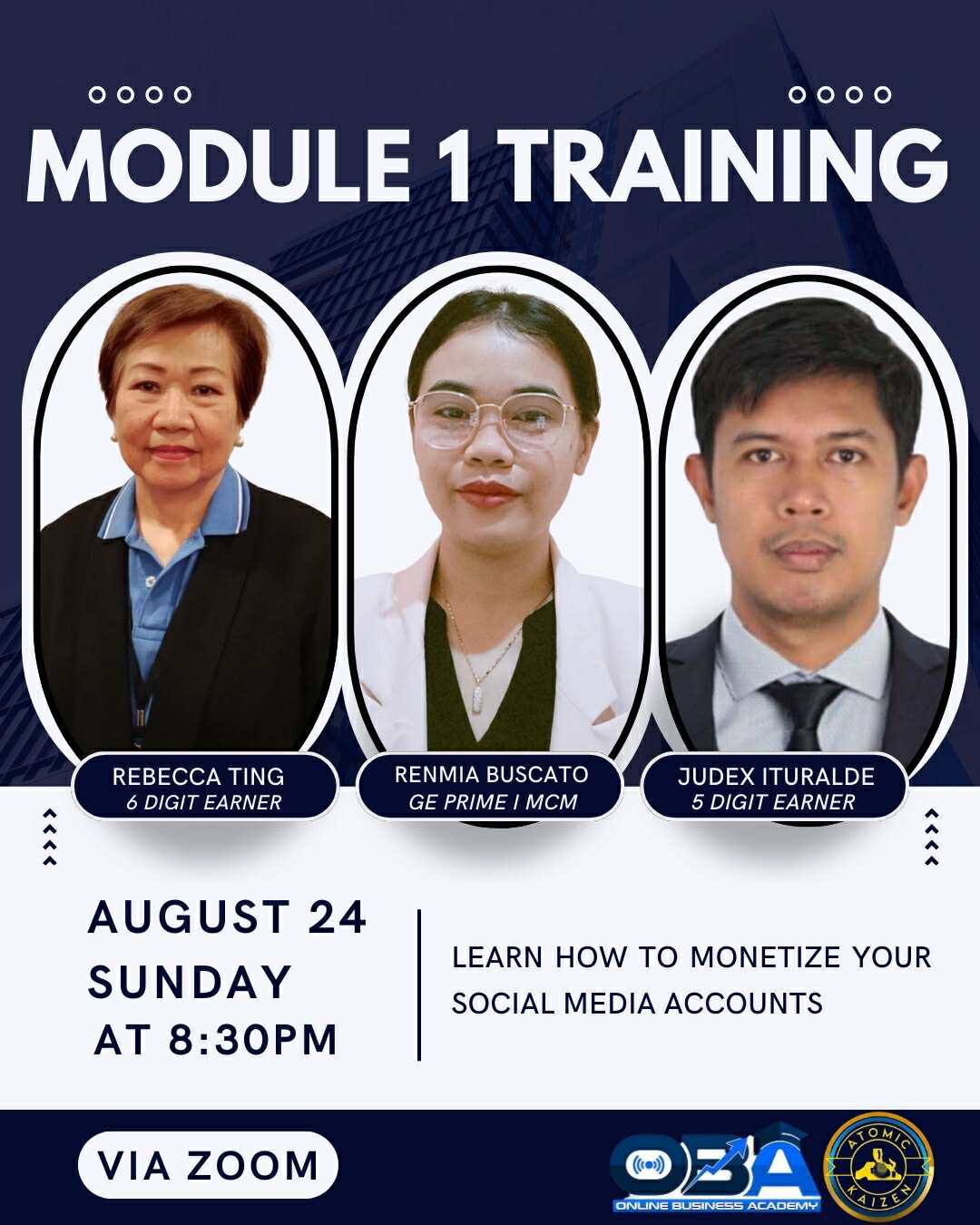 Carlos Elim - MODULE 1 TRAINING DONE Another set of... | Facebook