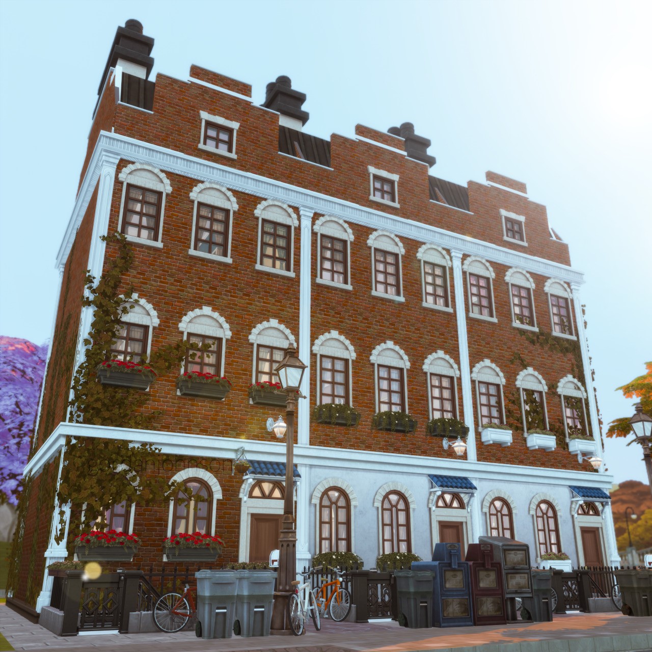 CC/Mods Shop - ทาวน์เฮาส์ในเมืองBritechesterถูกเอามาสร้างให...