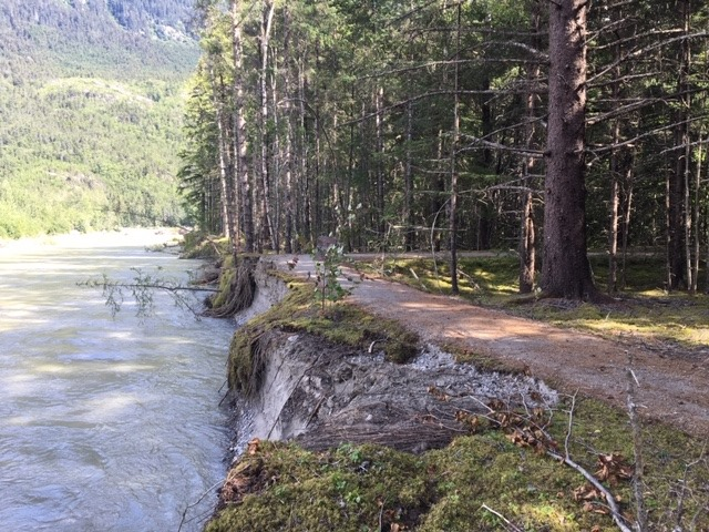 The park has closed the northeast portion of the Dyea Townsite trails ...