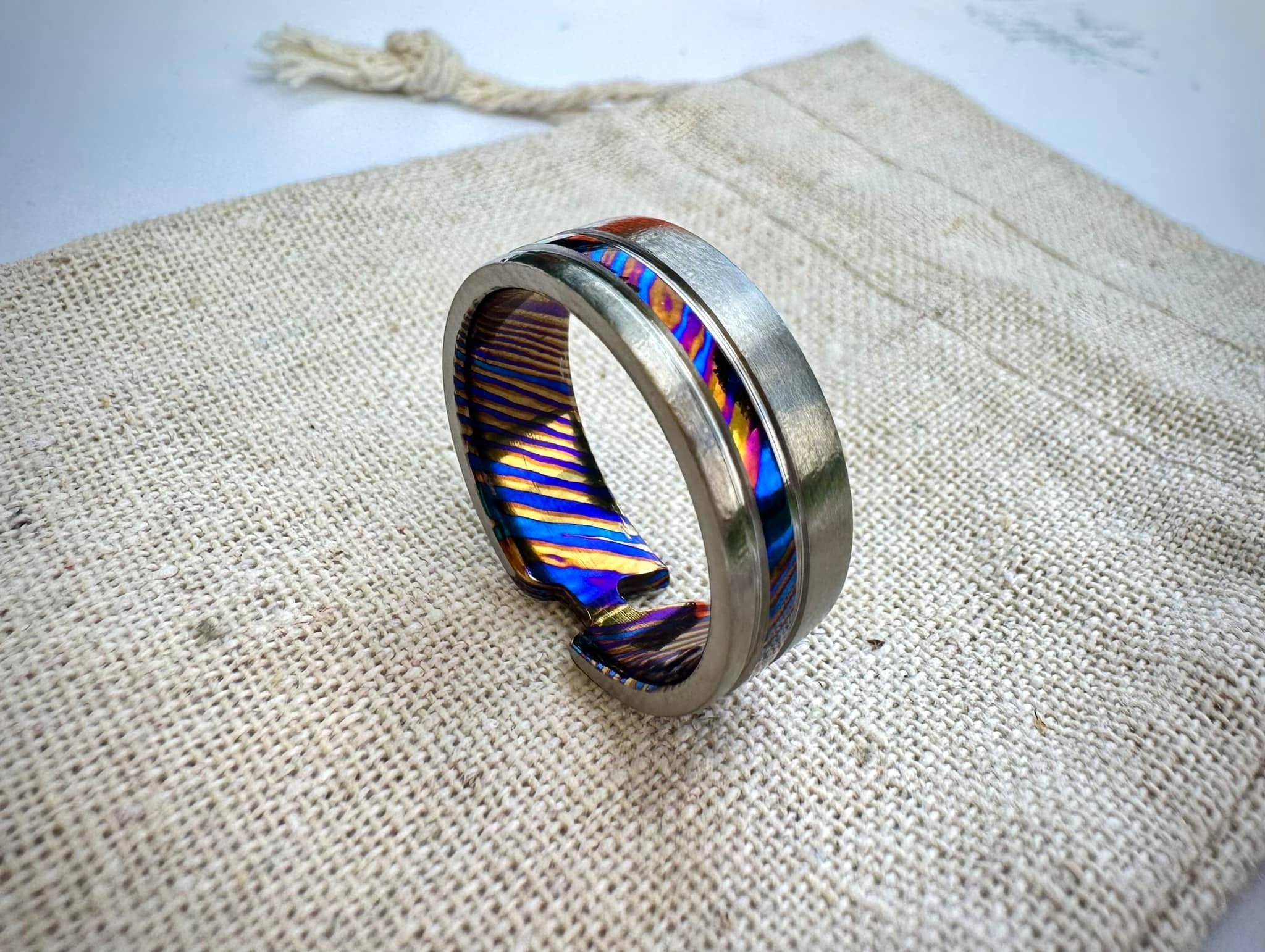 In constant motion. The Infinity Band is a ring designed to last 