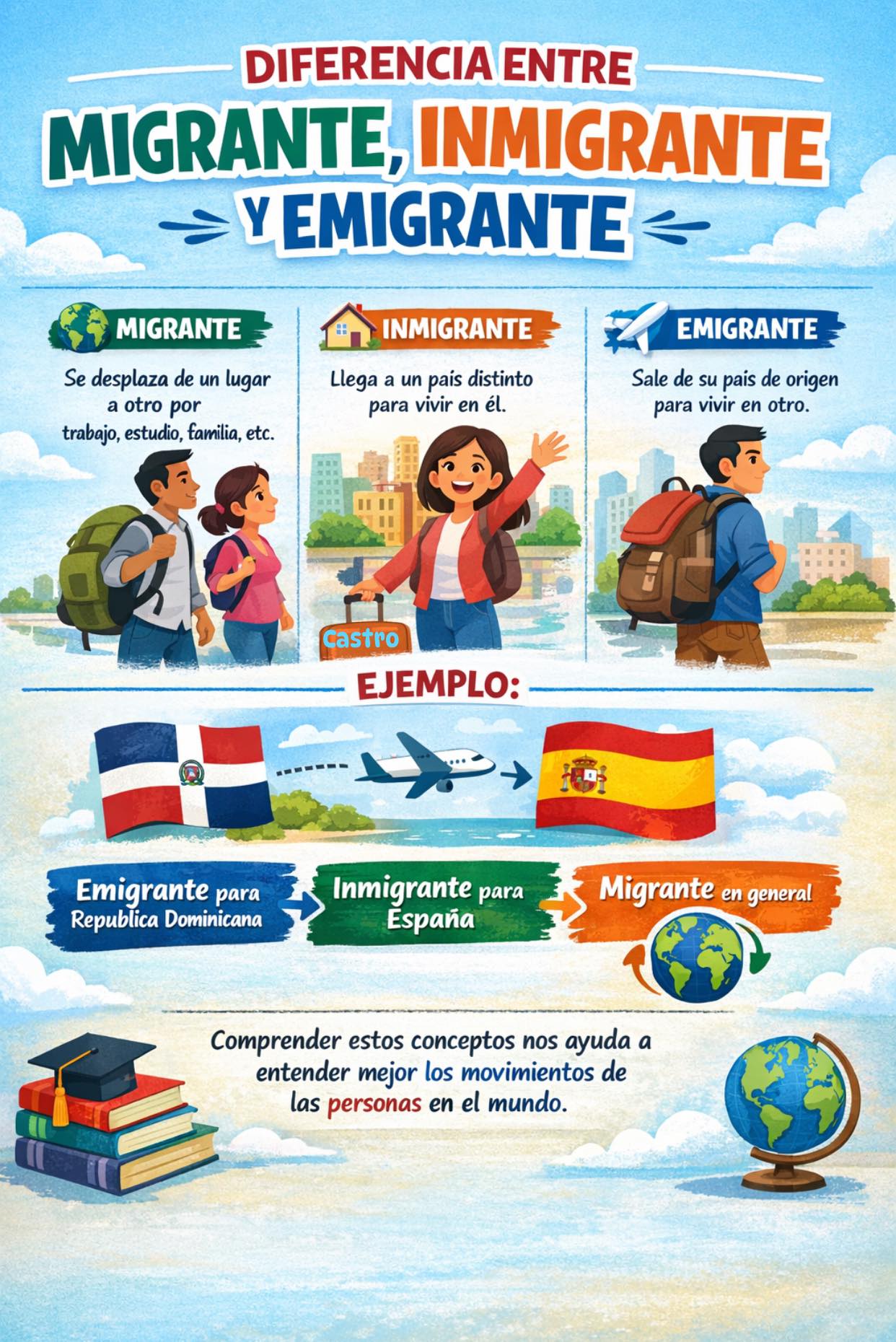 Milly - 🌍 ️ Migrante, inmigrante y emigrante no significan lo mismo ...