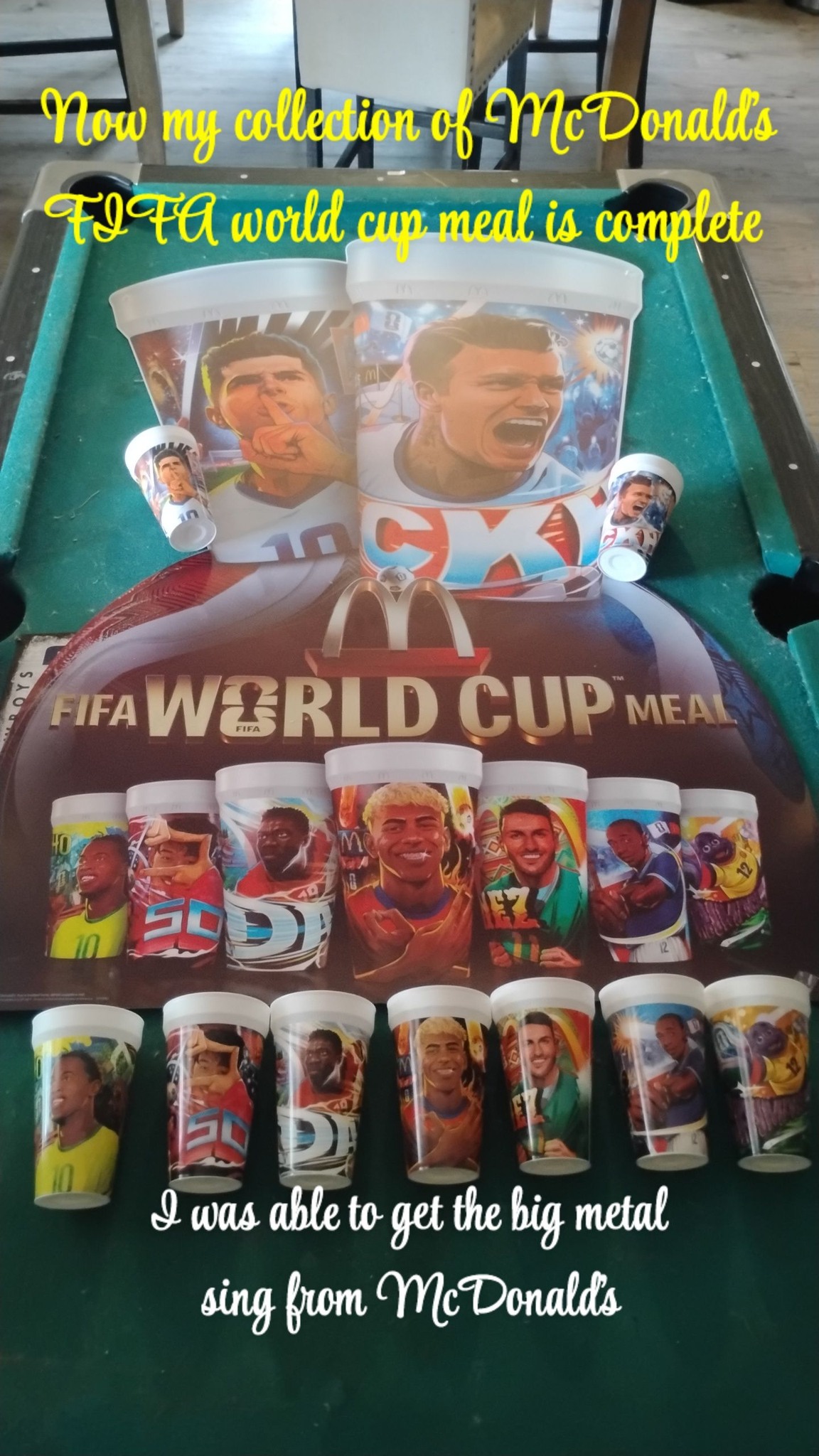 Where to find David Beckham McDonald's FIFA World Cup cup