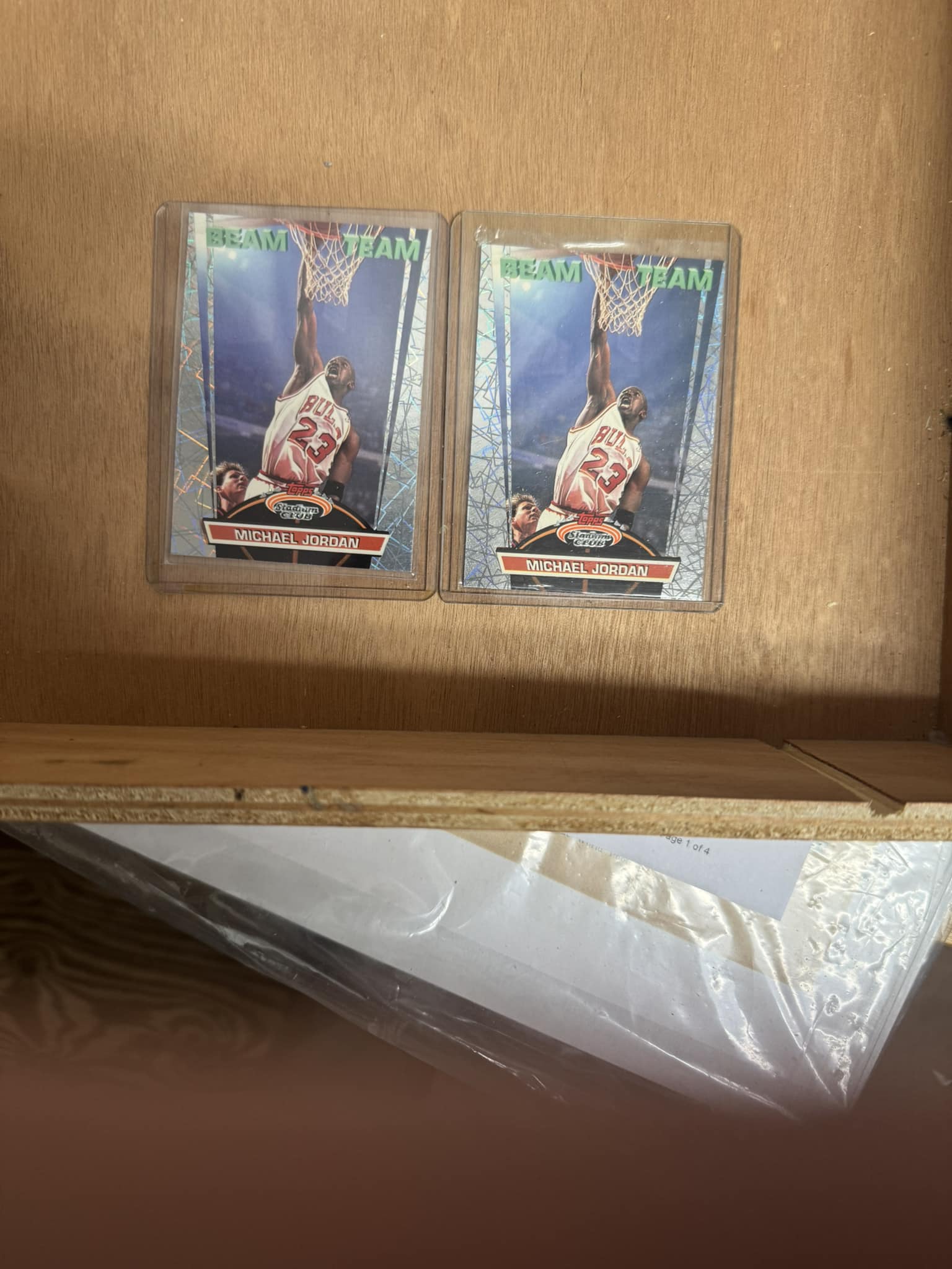 Pulling a Jordan beam team card