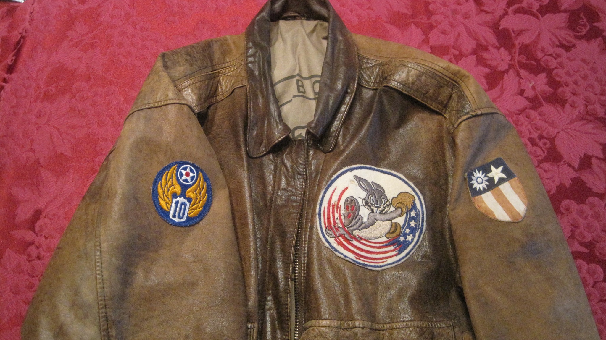 World War II pilot flight jacket patches