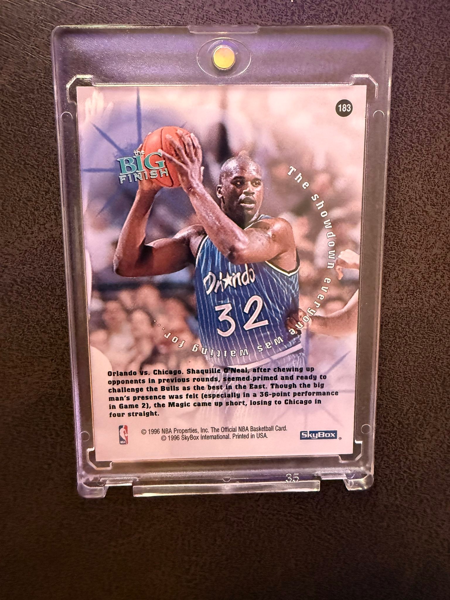Is this autographed 1996-97 NBA Hoops Shaquille O