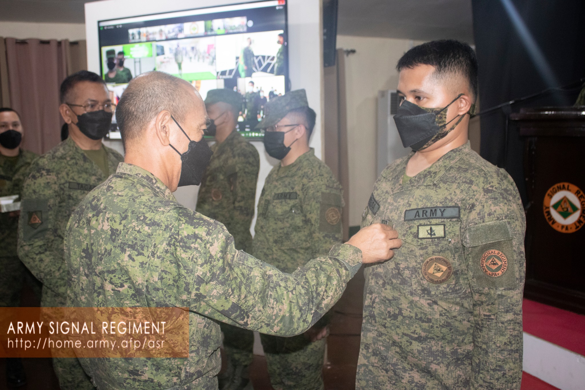 ASR Dons Ranks to... - Army Signal Regiment, Philippine Army