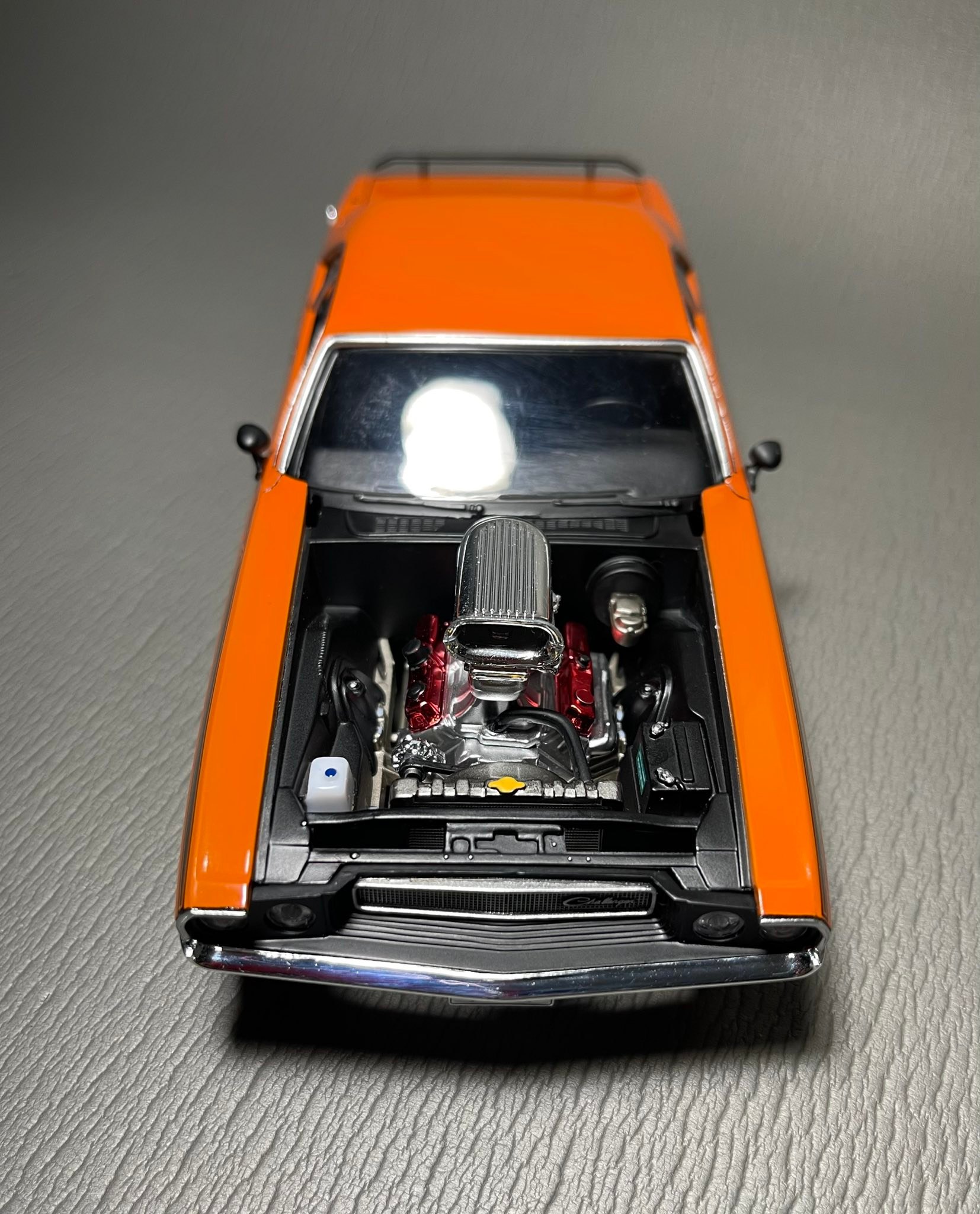 Finished 1970 Dodge Challenger T/A Revell 1/24 model