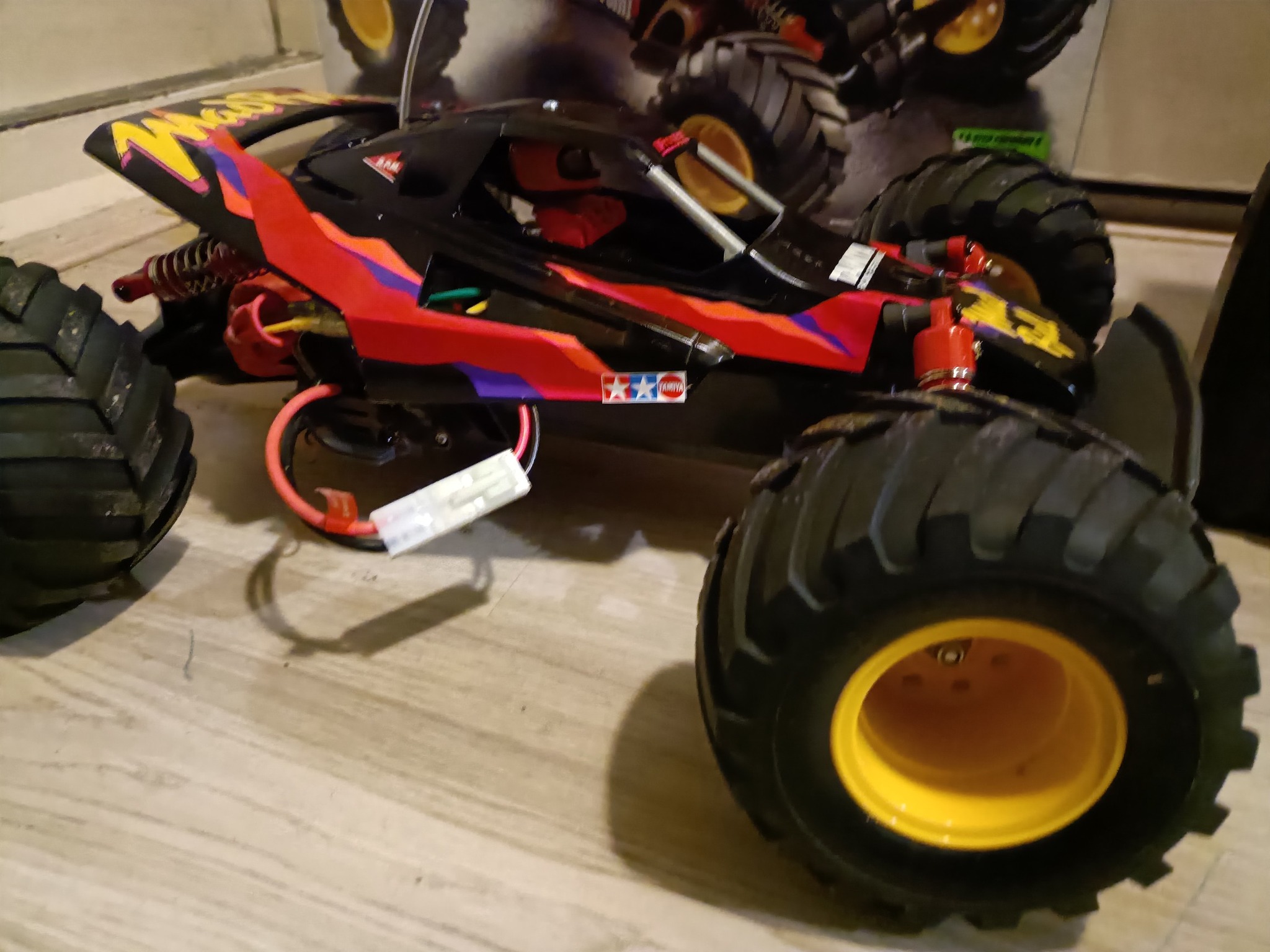 Original vintage Tamiya Madcap with Sanwa radio and servos