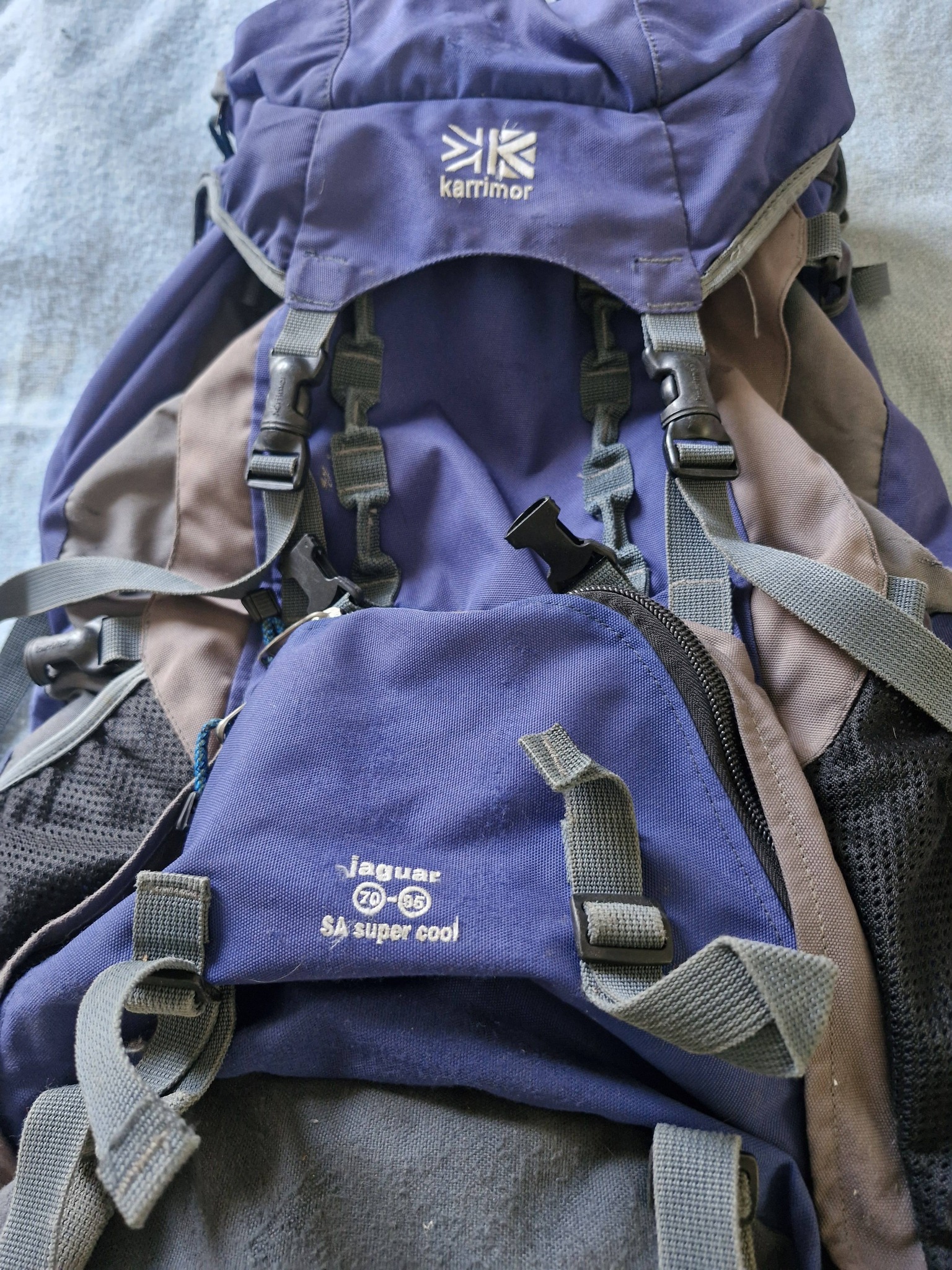 KARRIMOR Jaguar Backpack - 70 ltr ( 70-95 ) in good condition. All 