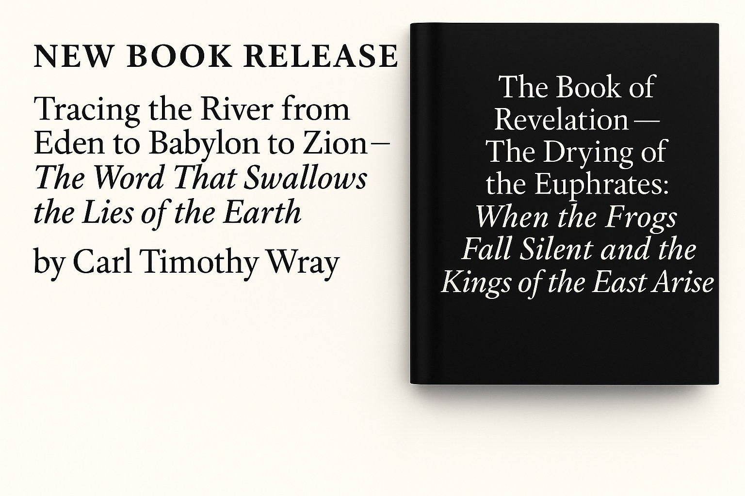 Tim Wray - 📘 NEW BOOK RELEASE — The Book of Revelation The... | Facebook