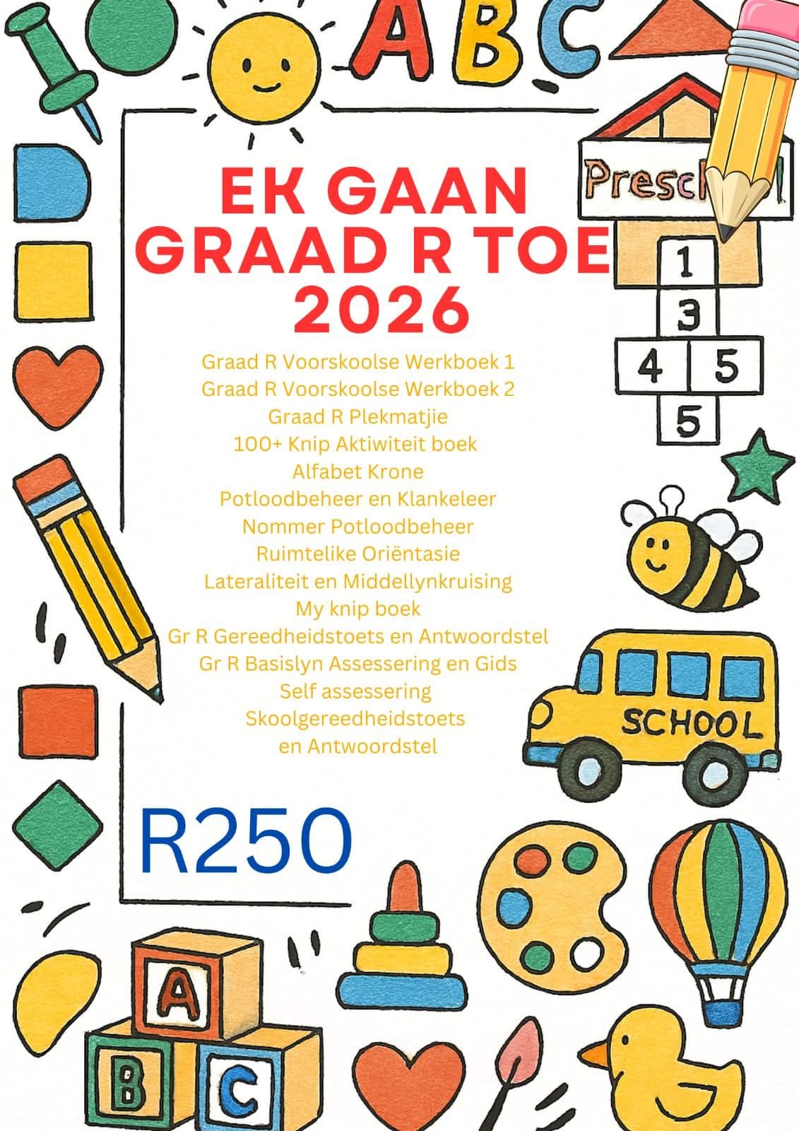 Michelle - Ek gaan Graad R toe 2026! Graad R 2026 Pakket📓 Graad R ...