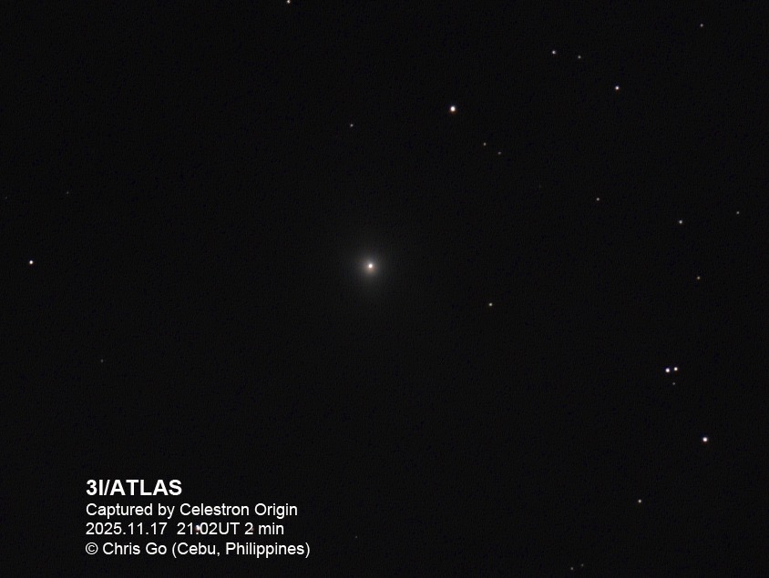 Christopher - Here is another run the with 3I/ATLAS. This was a ...