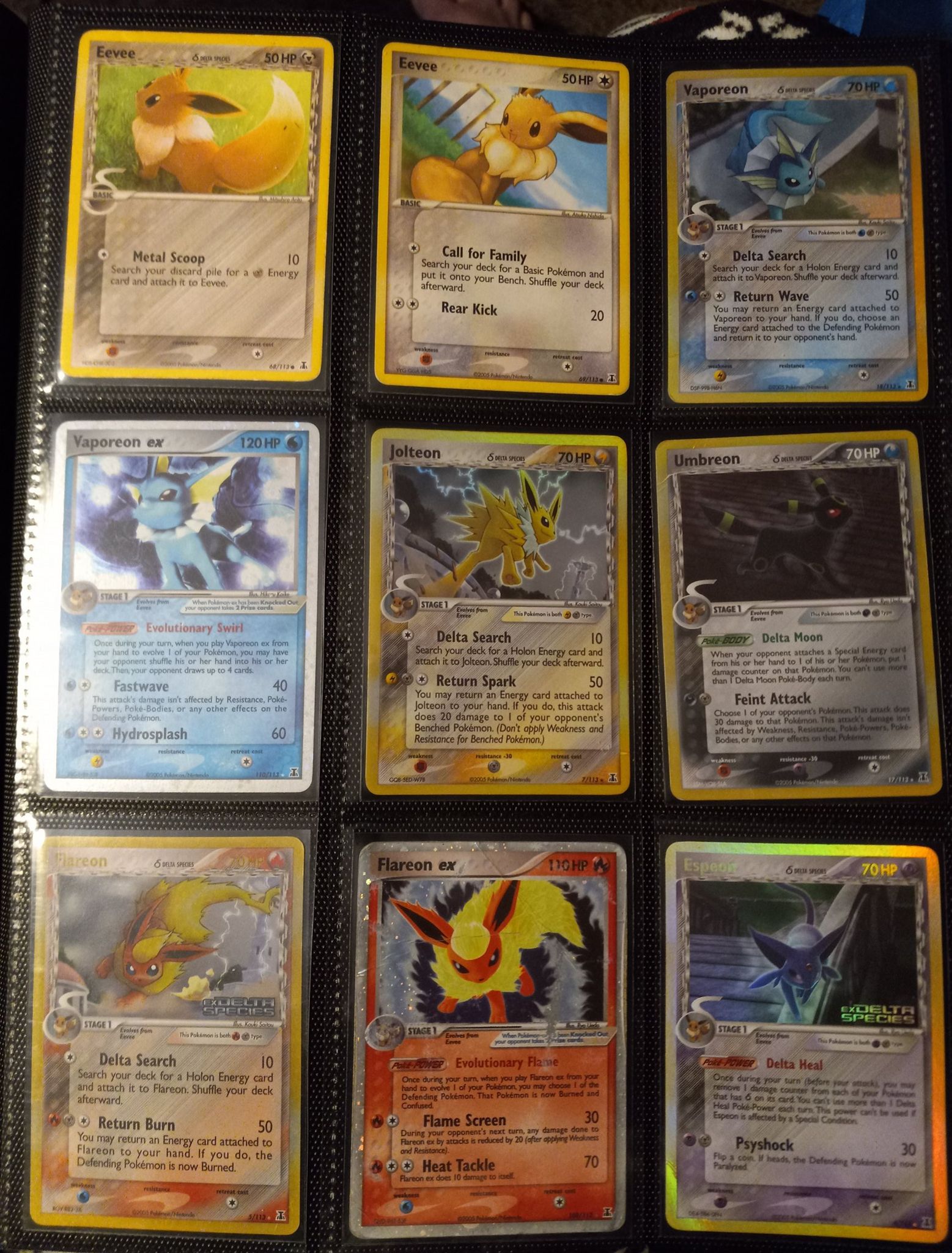 all delta species pokemon cards Ditto Complete Set (10 Cards)  2005 EX Delta Colorless Ember (30) Discard a Fire Energy card attached to Bagon Pokemon Card Delta Species Set
