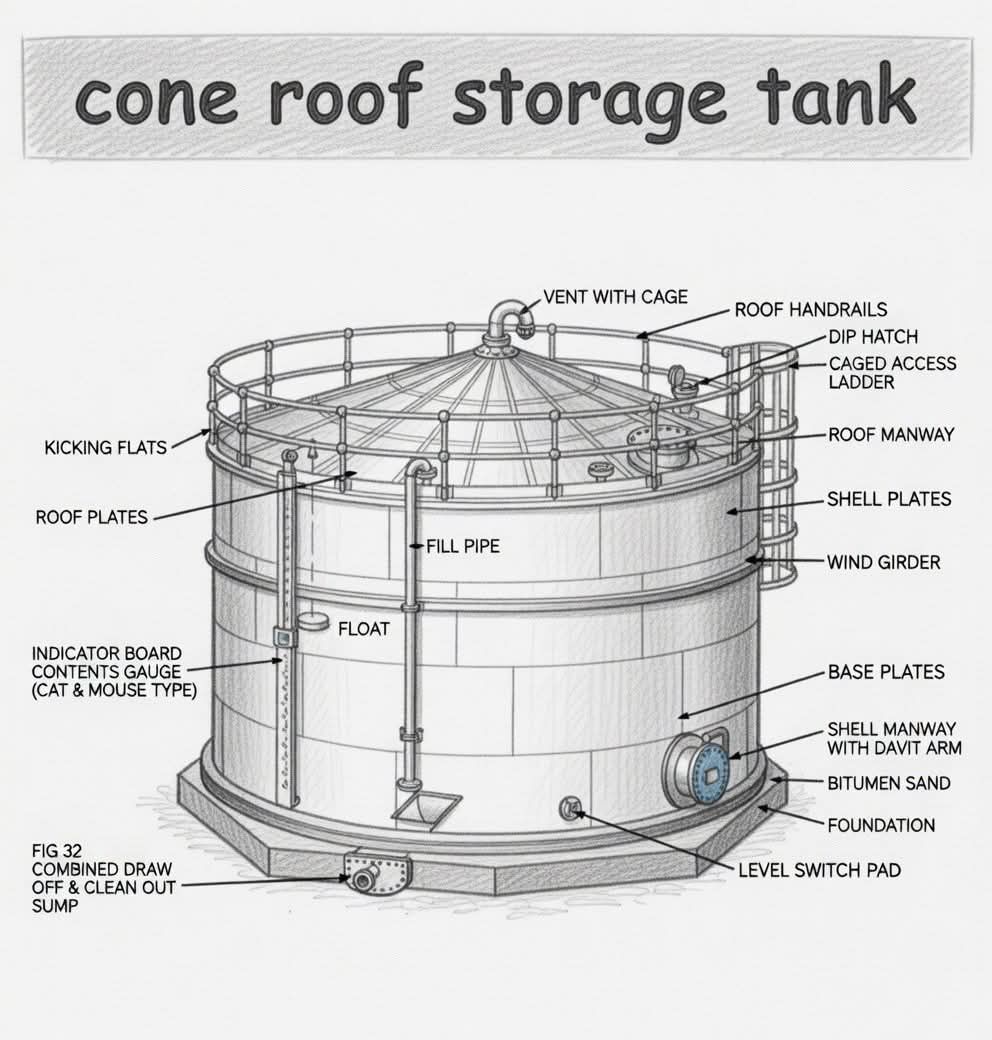 Ismail Saad - Understanding Cone Roof Storage Tank Design... | Facebook