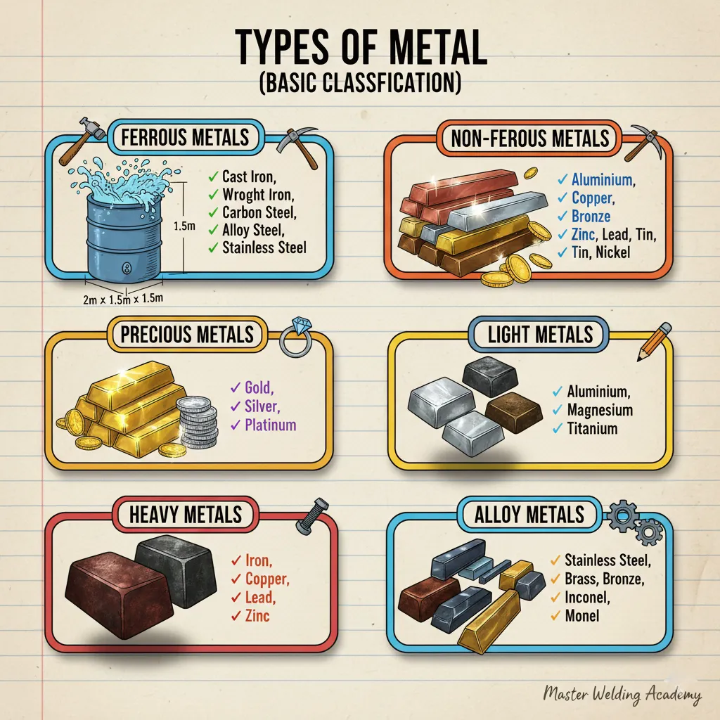 Faridul Babu - Types of Metals: Basic Classification Guide... | Facebook