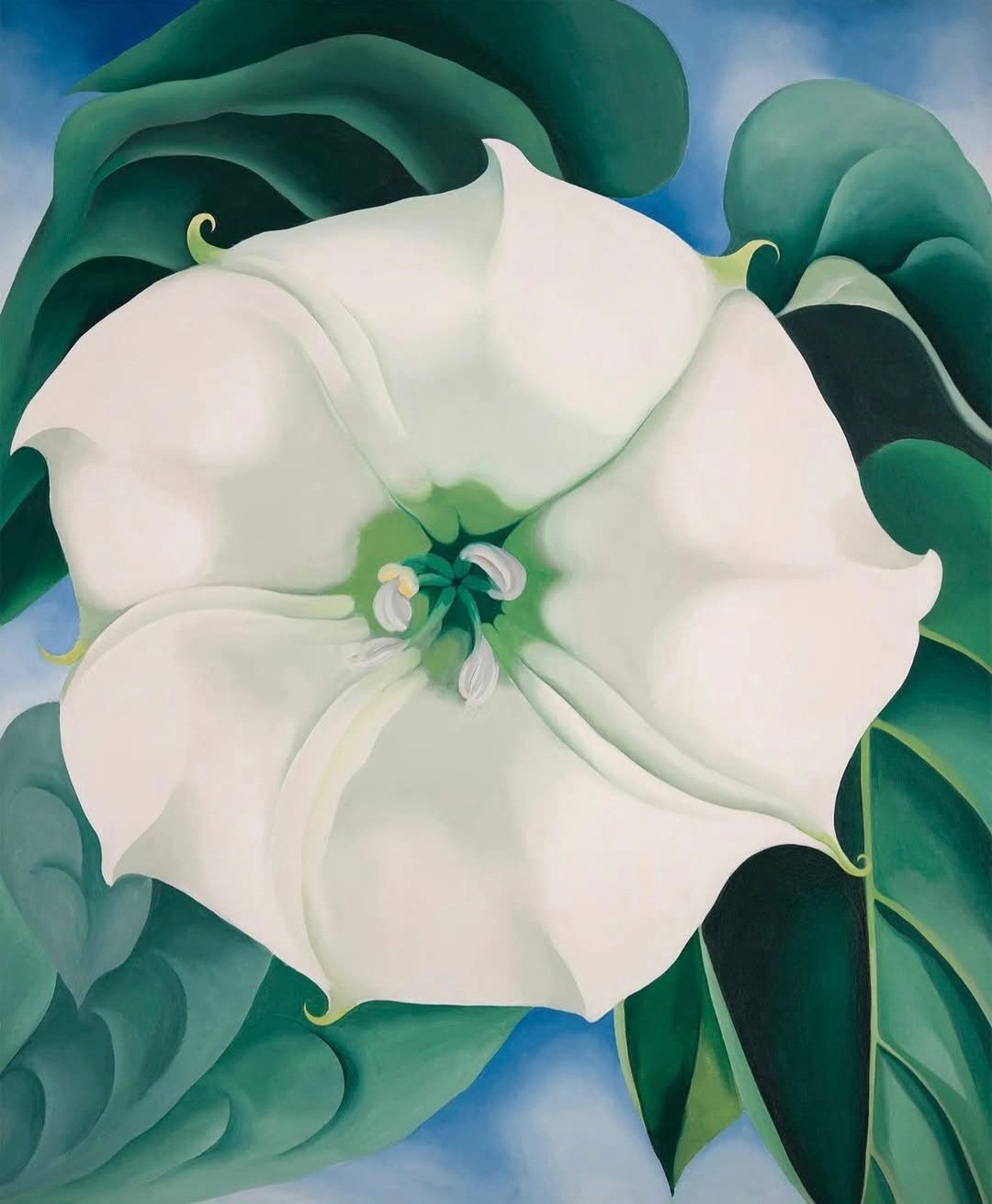 Georgia O'Keeffe's vibrant Oriental Poppies painting
