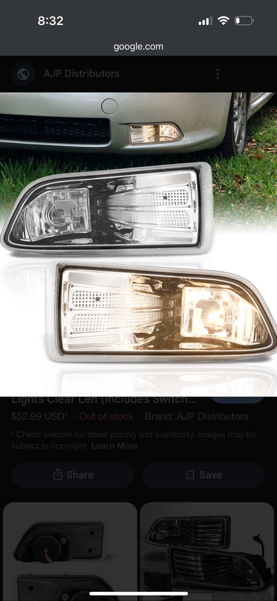 Passenger Side Front Side Marker Light Lamp – Amber Lens – For 2000-2005 Dodge Neon – Direct Fit 3 thumbnail image