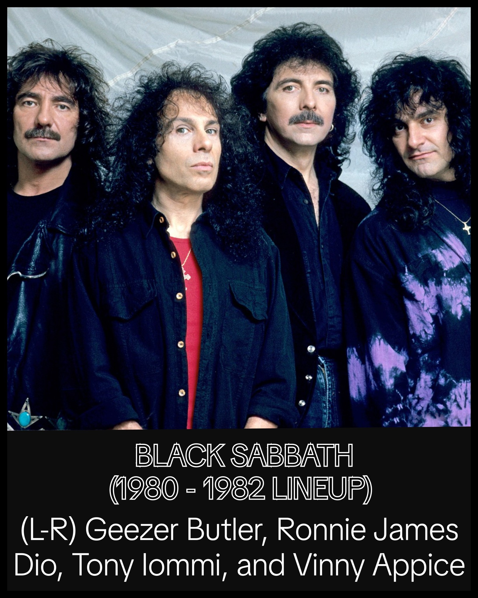 Black Sabbath 1980-1982 lineup with Ronnie James Dio