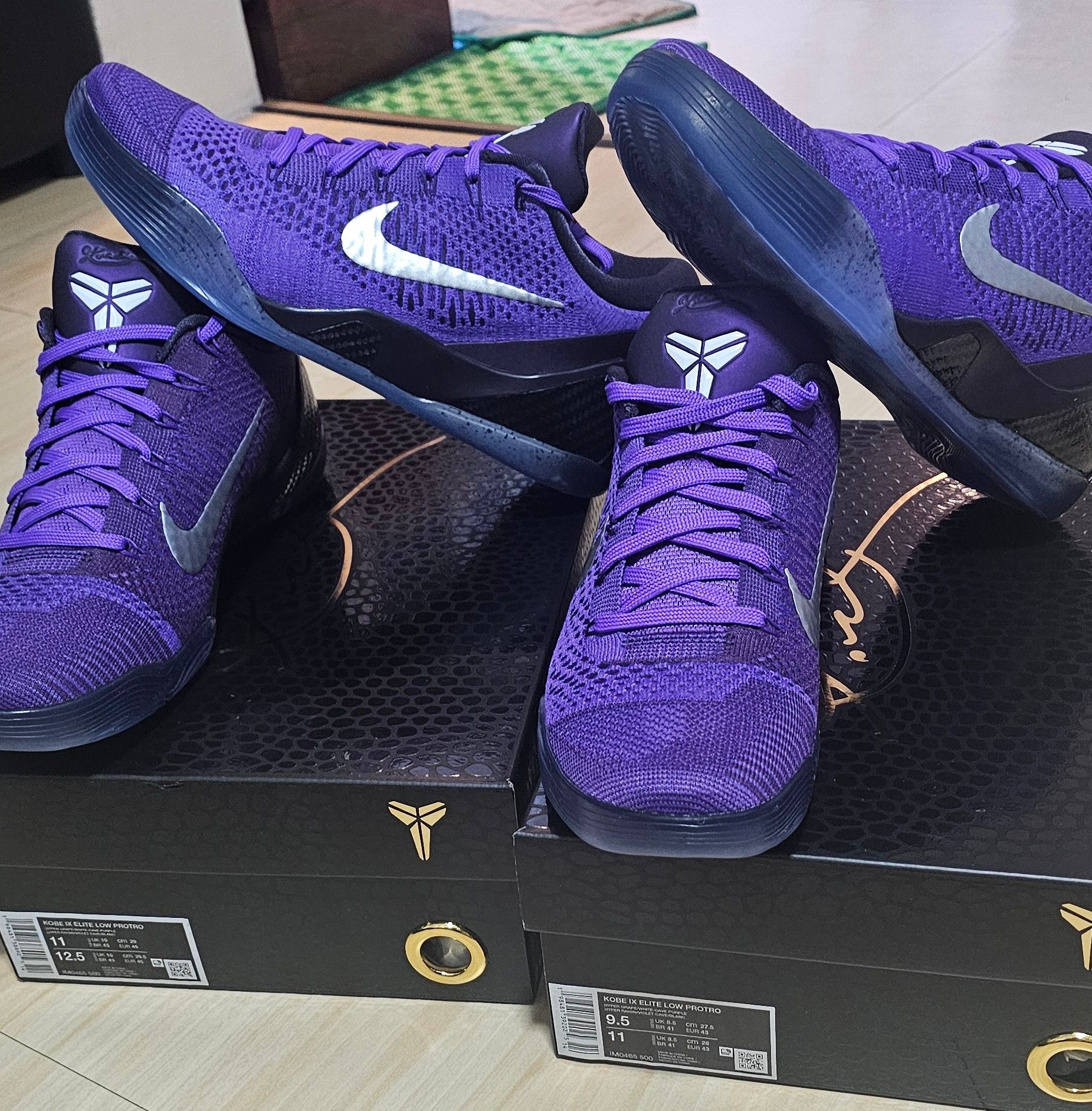 BNDS NEVER BEEN FITTED OR USE KOBE IX MOONWALKER S 9.5US P13,000 S 