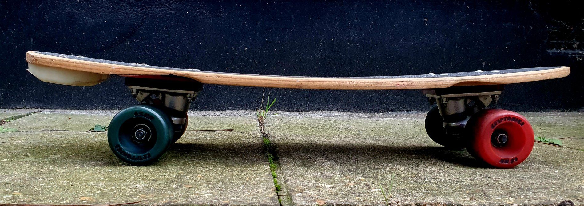 Vintage 1970s Hobie Weaver woody skateboard in great shape