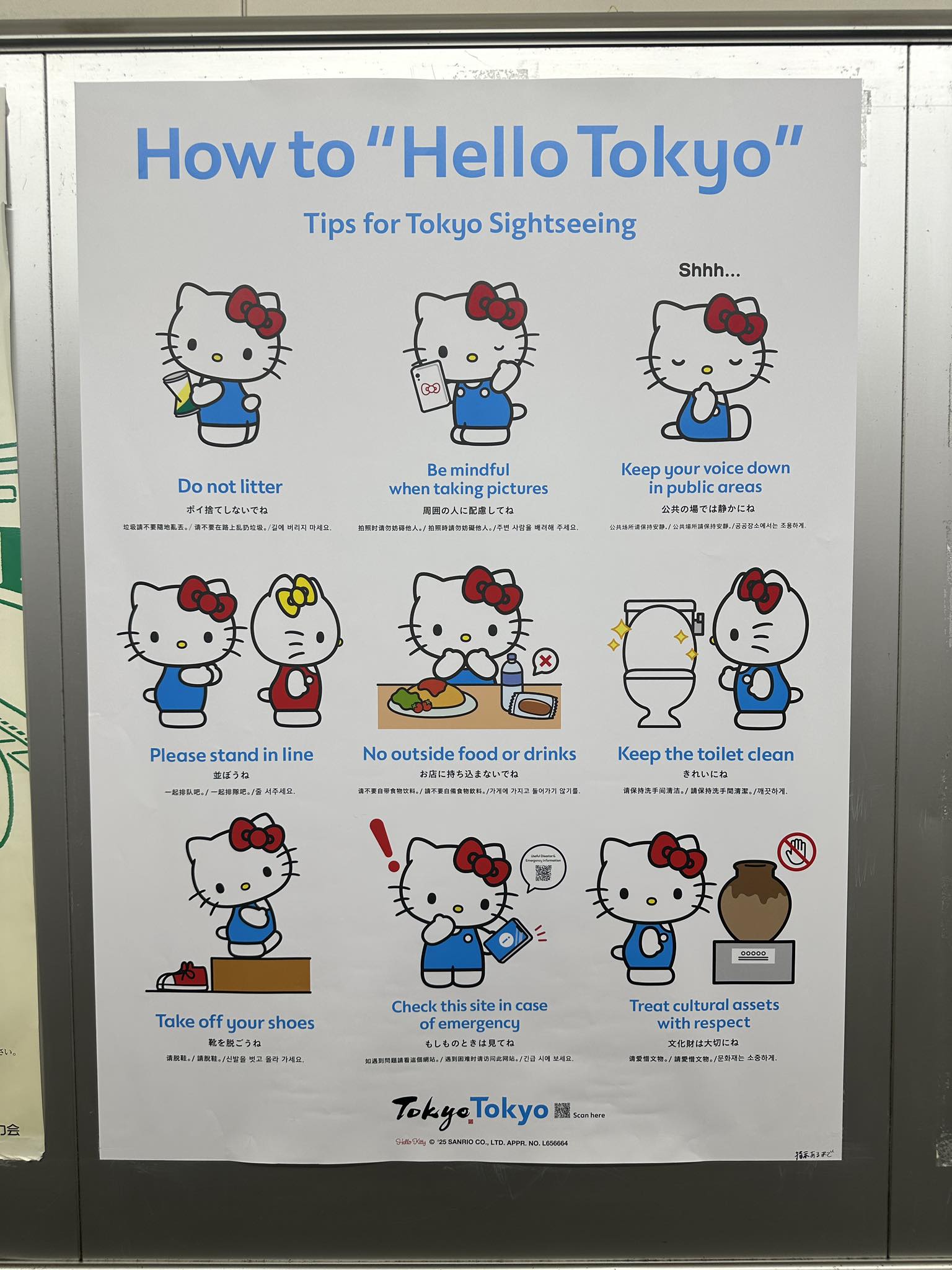 I immediately noticed the poster when I arrived in Tokyo. I think