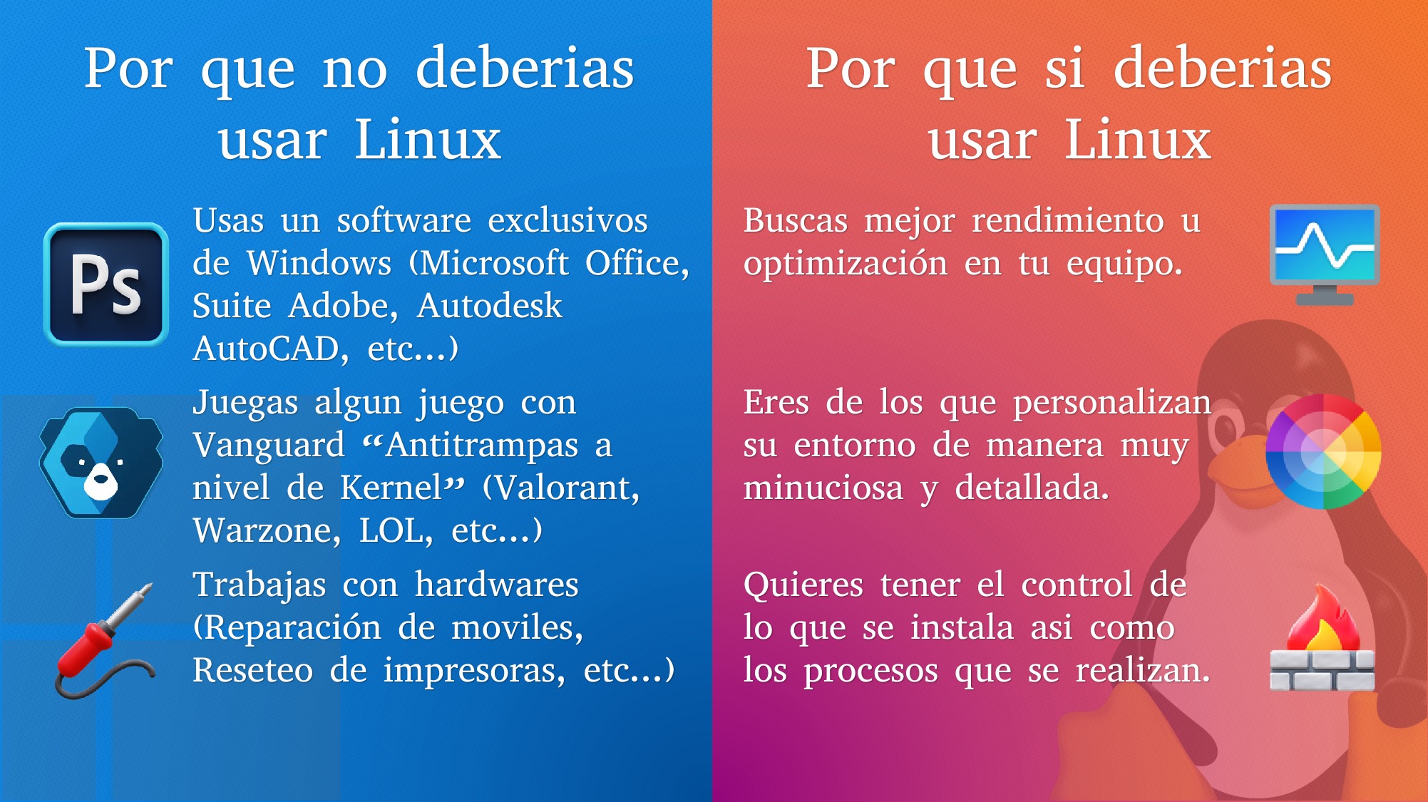 Linux en Español | Quiero compartir mi opinión personal | Facebook