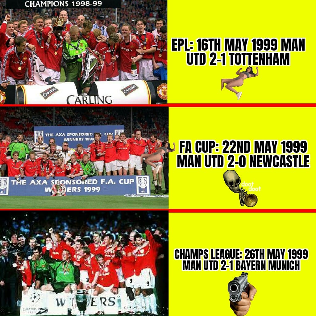 May 26th. What a special date for Manchester United…99' Treble