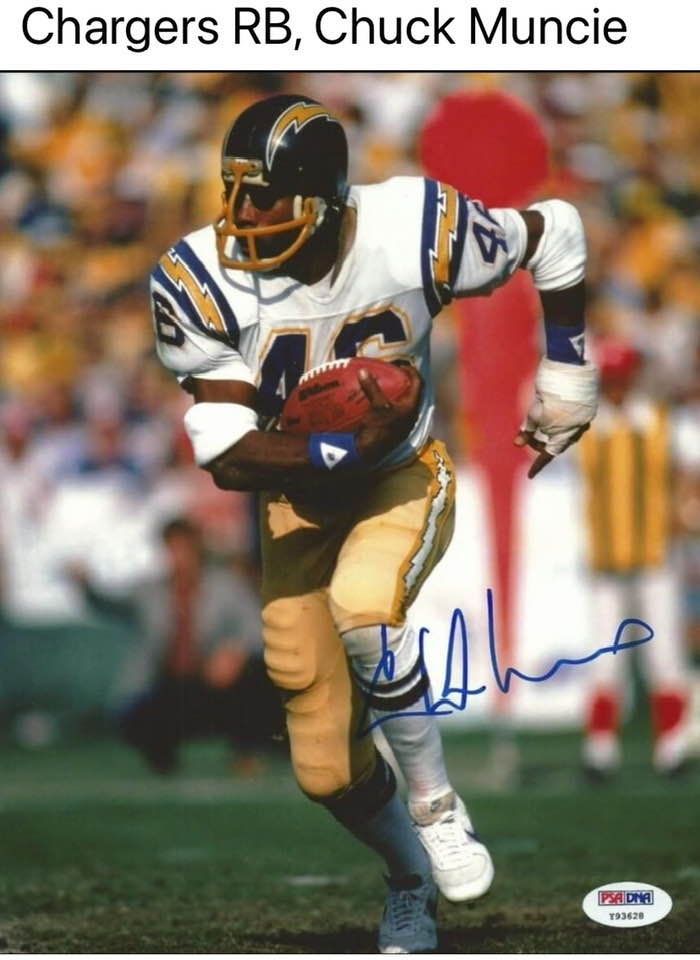Before L.T there was Muncie Chargers RB, Chuck Muncie 1 চুত UAl