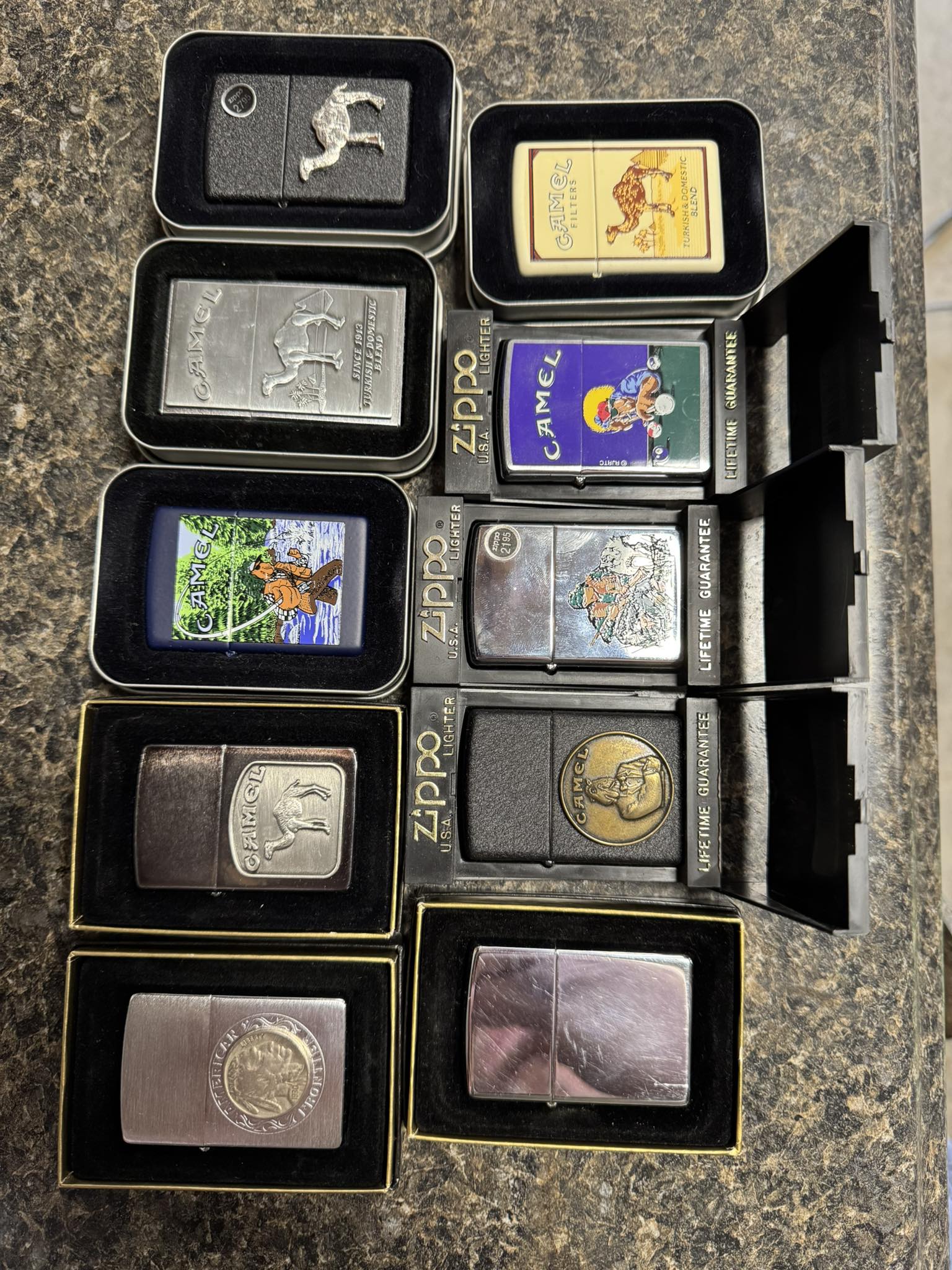 ZIPPO VINTAGE CAMEL 85TH ANNIVERSARY ZIPPO NEW NEVER USED WITH 