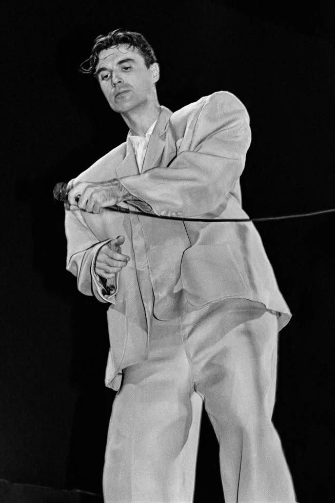 David Byrne photographed by Lynn Goldsmith, 1983.