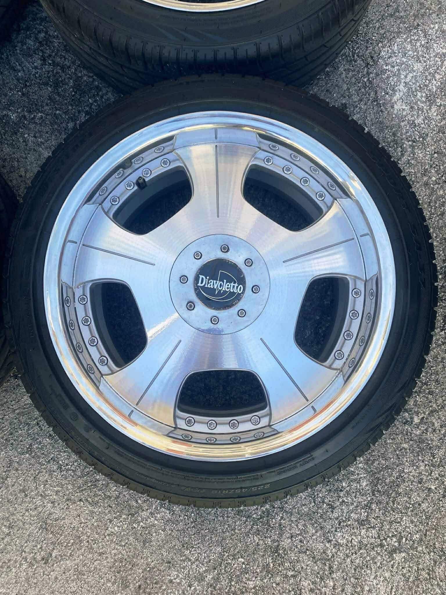 Diavolleto 18x8.5 wheels with tires for sale