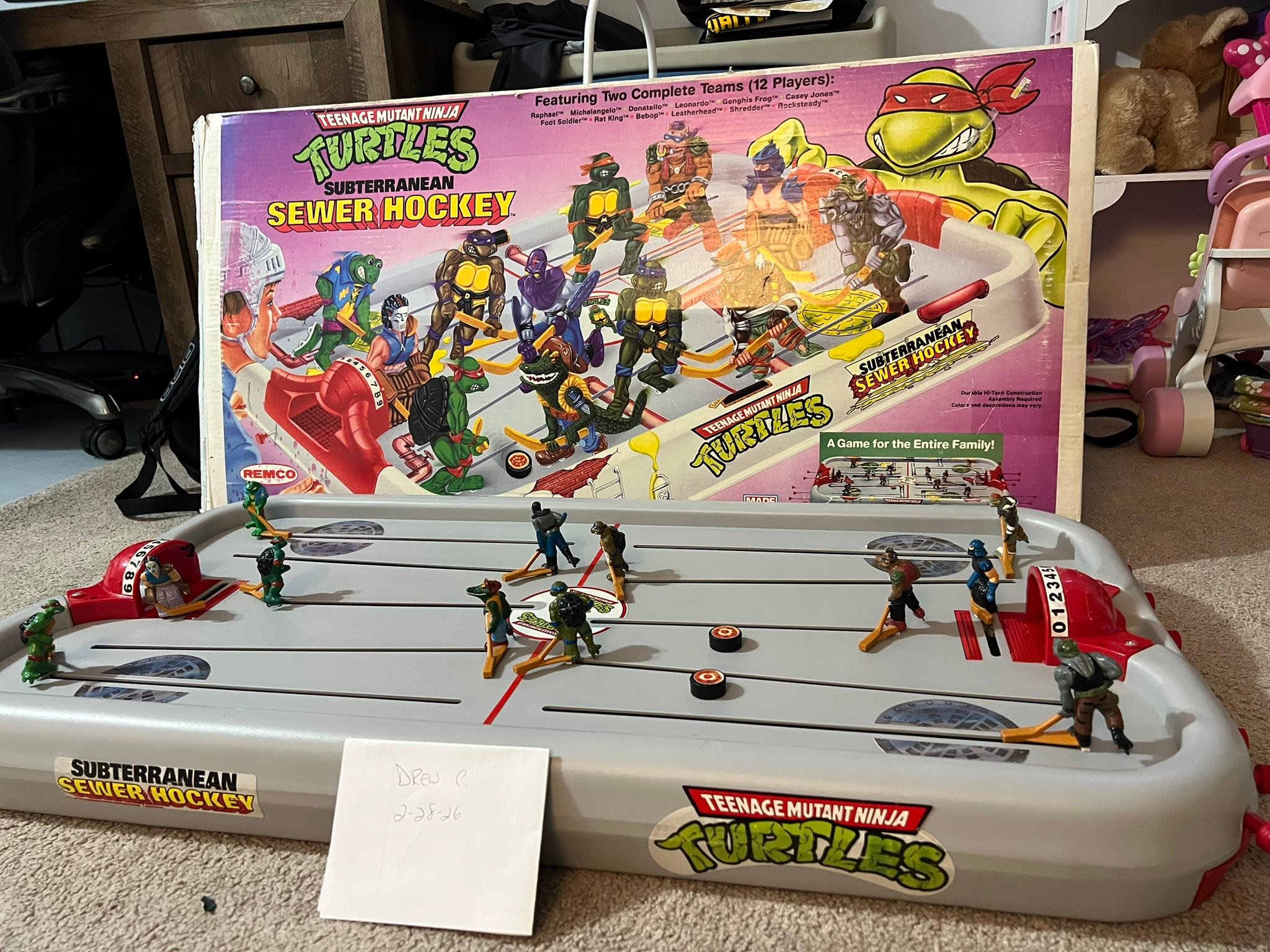 Vintage TMNT sewer hockey set for sale
