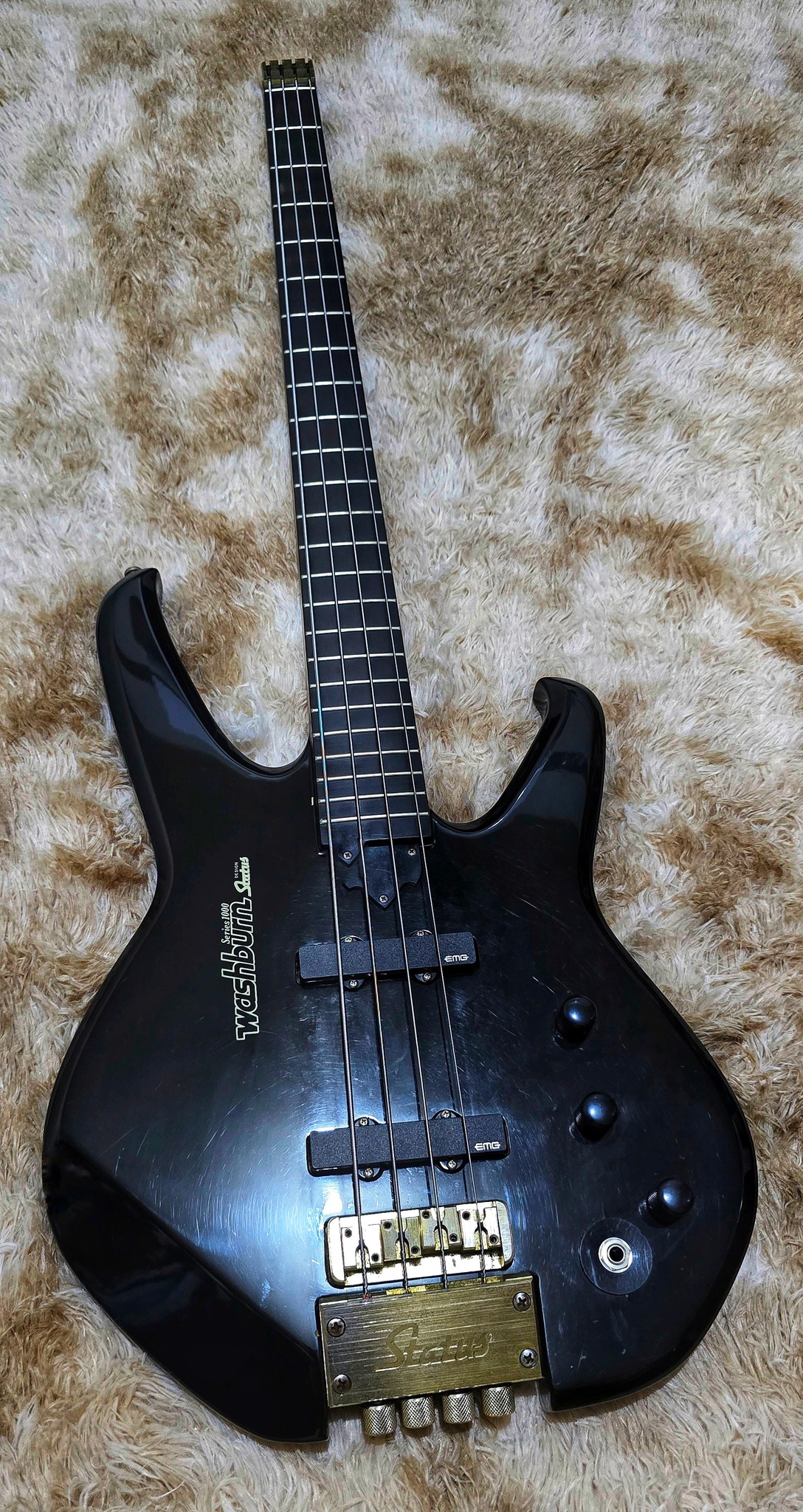 Washburn N4 Padauk 1993 Rare Padouk Black Logo Custom Made in USA!