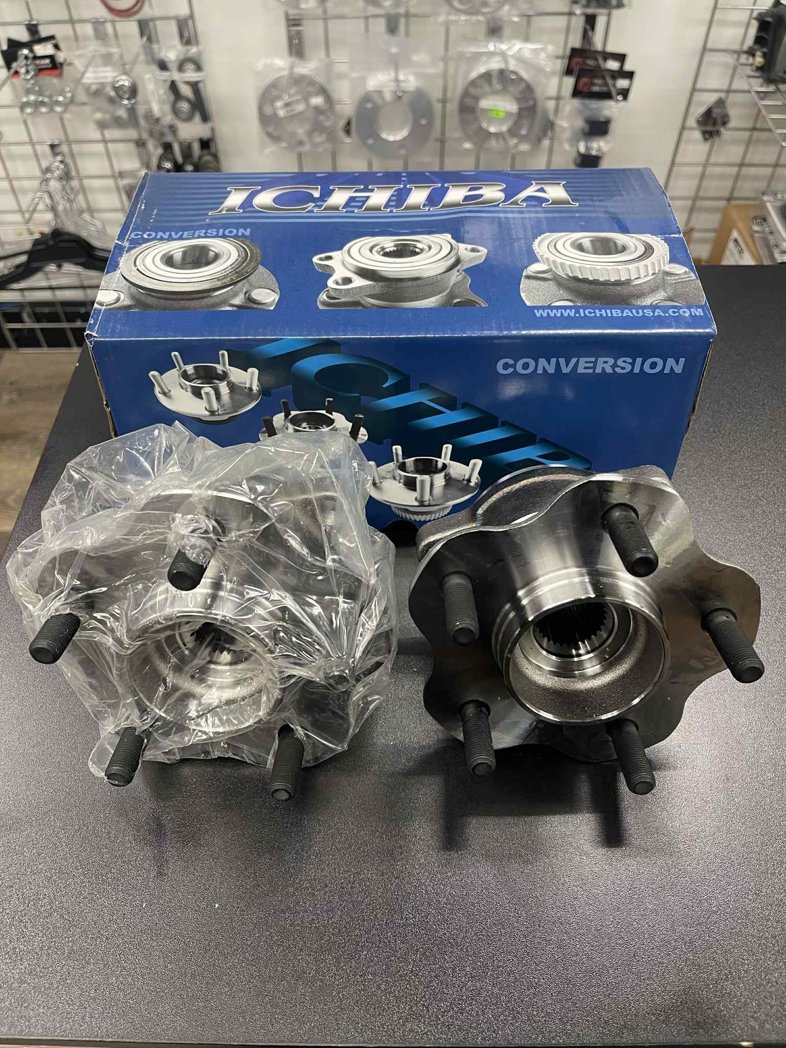Ichiba Rear 5 Lug Hub Conversion - Nissan 240SX S13 & S14 - Car Brakes ...