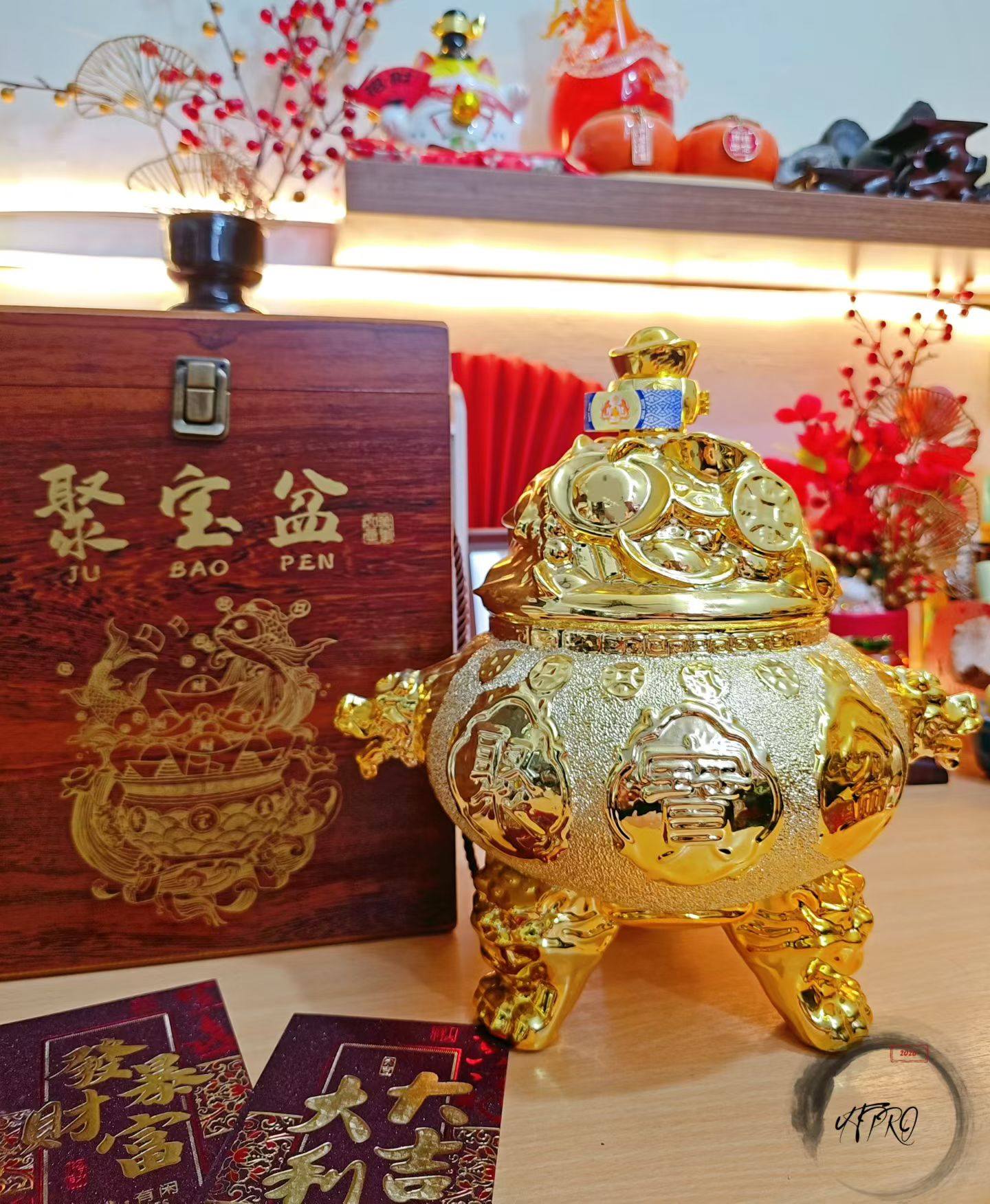 财源不断✨聚宝盆造型酒【𝐁𝐫𝐚𝐧𝐝𝐲 𝐗𝐨】𝟐𝟓𝟎𝟎𝐦𝐥 🥃 💰聚尽