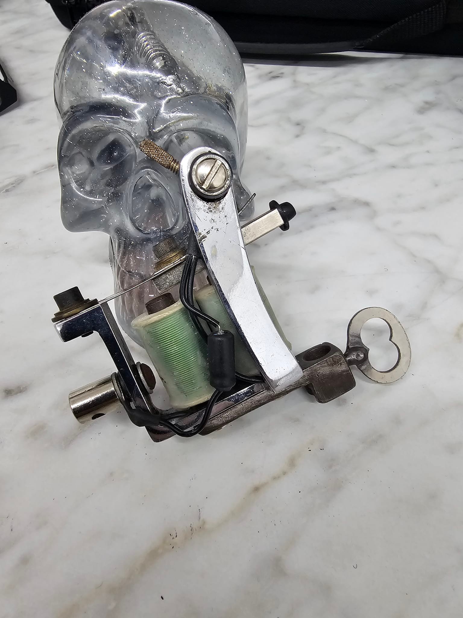 タトゥーマシン図説 Description of Tattoo Machine What is this old Spaulding tattoo machine?