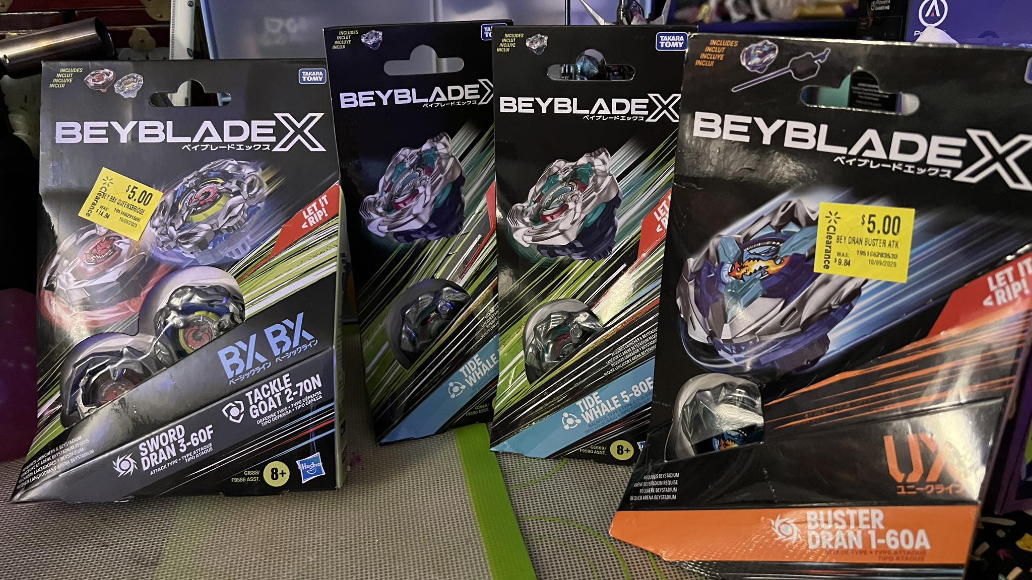 New beyblade additions from Walmart clearance