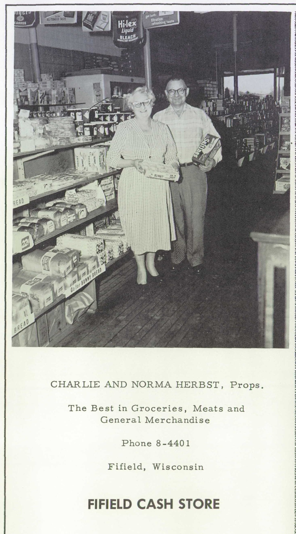 Old Ashland & Surrounding Area Pictures | 1962 - Fifield Cash Store ...
