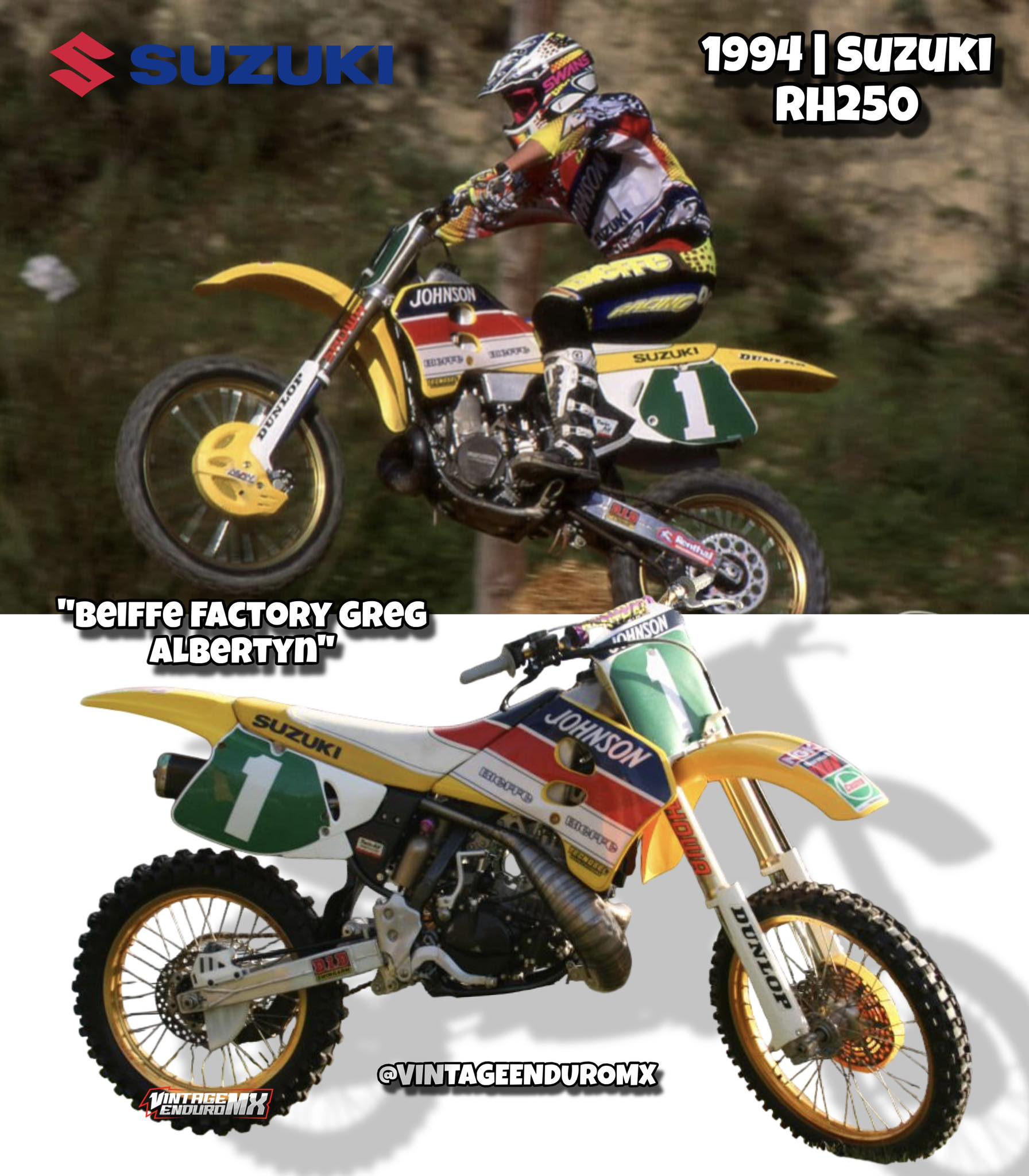 1994 Beiffe Factory Suzuki RH250 of Greg Albertyn 🏁🔥 The 1994