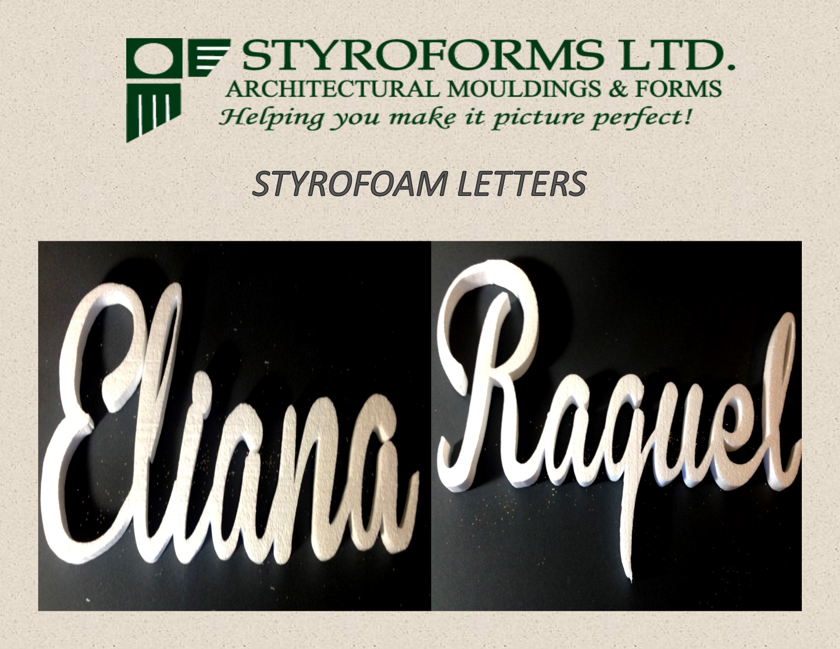 🔸STYROFOAM LETTERS🔸 Foam Letters... - Styroforms Mouldings
