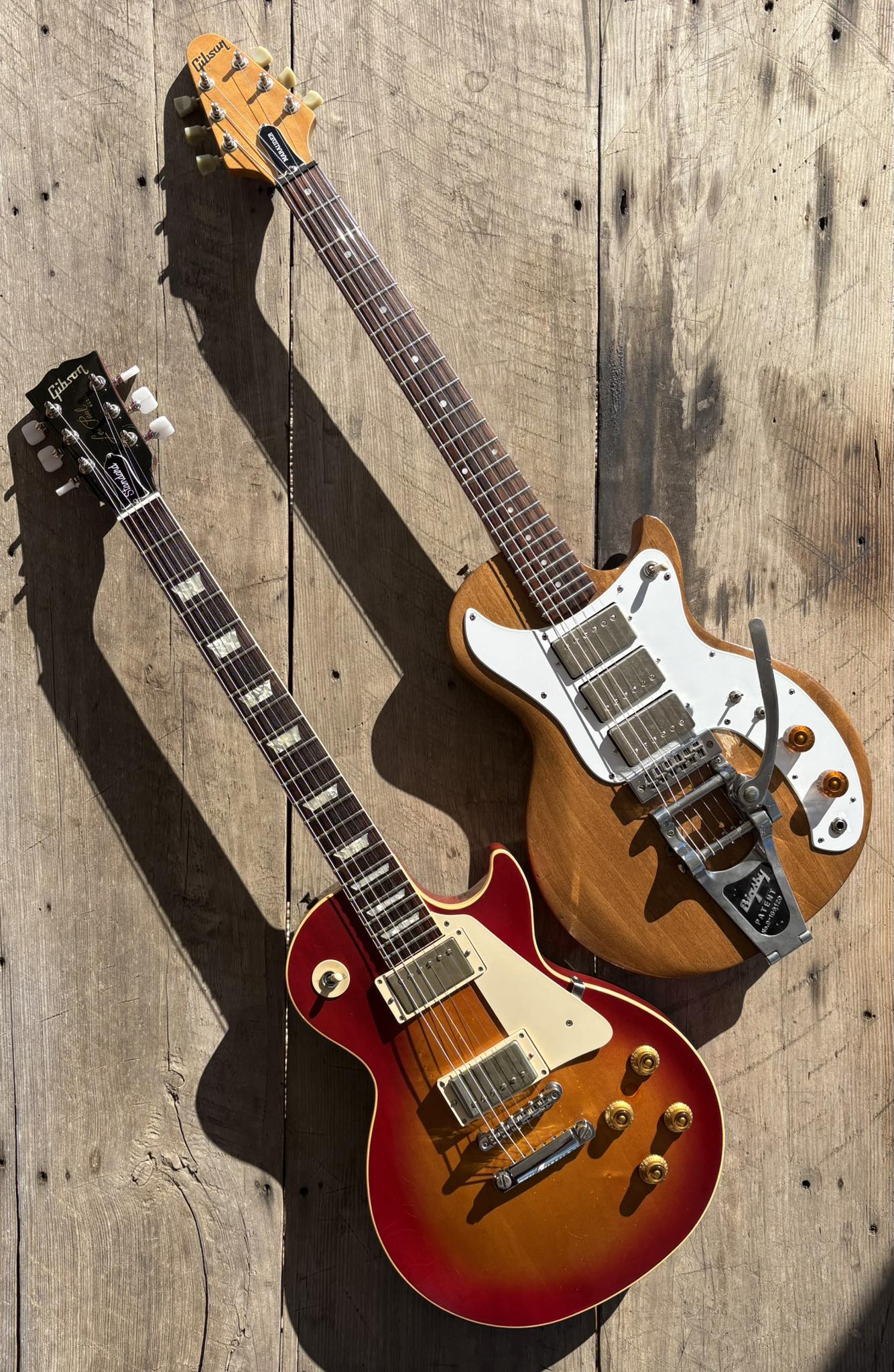 Comparing '76 Marauder and '85 Standard Gibson guitars