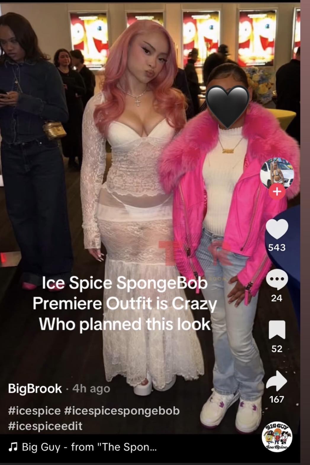 Ice spice wears see-through dress for kids event?😒 CC