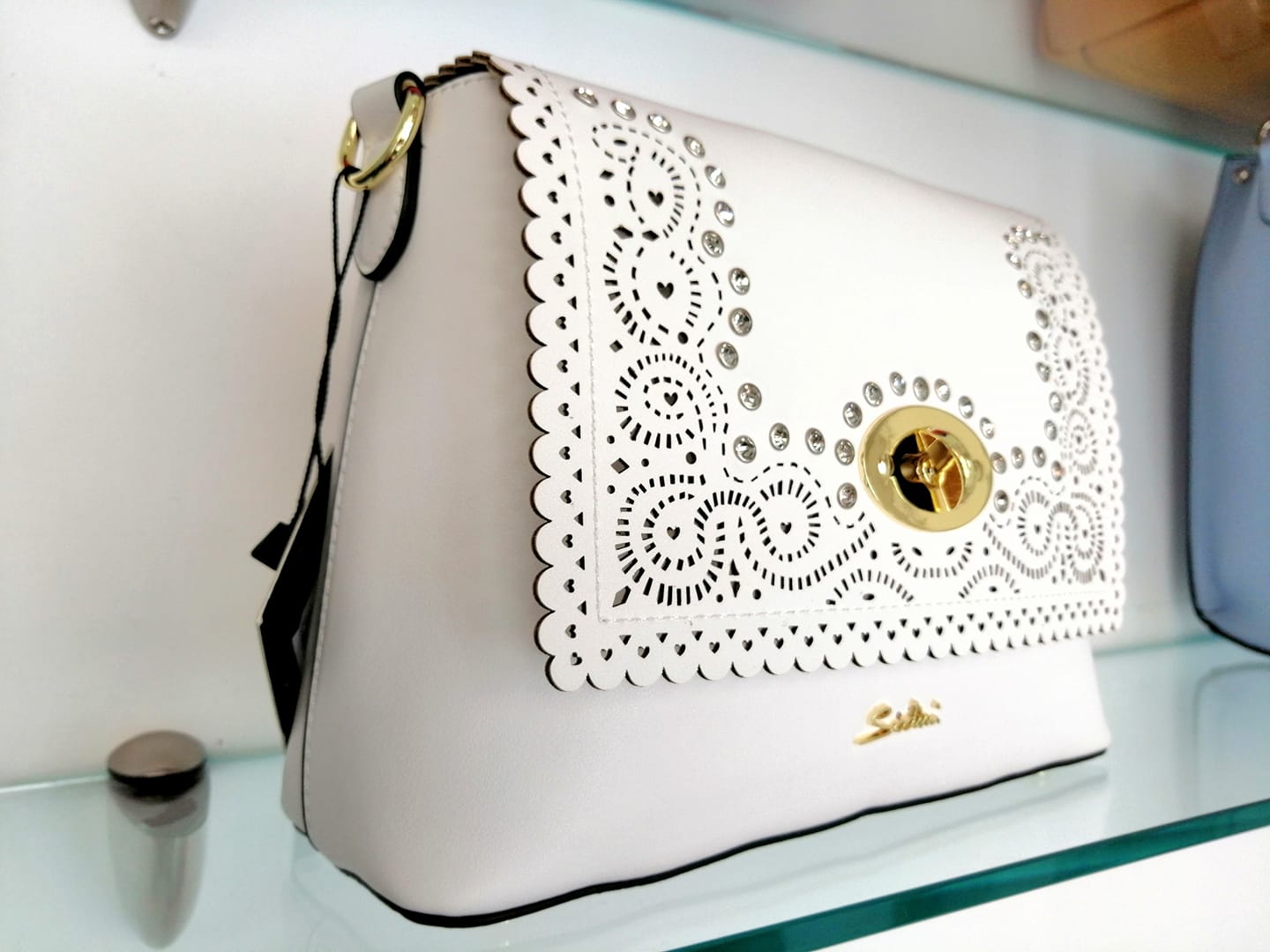 Borsa A Tracolla Donna Lois - Pelle Sintetica, Ricamo Paisley, Base Rinforzata, Tracolla Regolabile, Ideale Per Tutti I Giorni