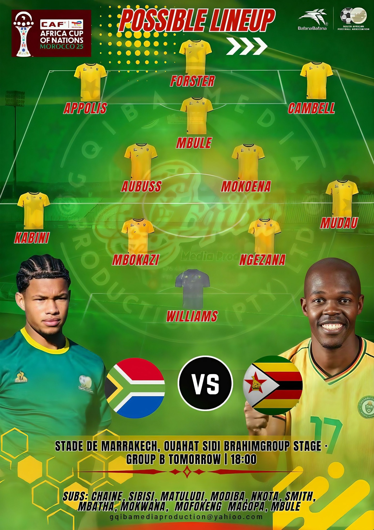 Andile - Group stages are always dynamic by nature unlike the knockout ...