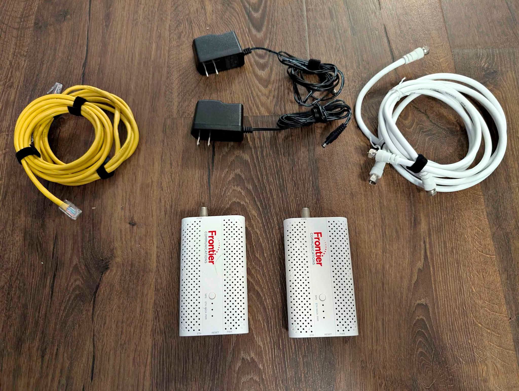 Ethernet over Coax - Frontier Communications MoCA Ethernet Adapter ...