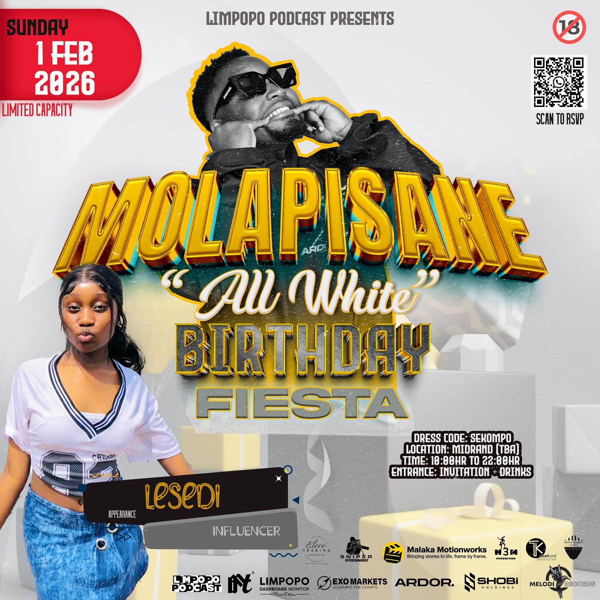 SCAN THE QR CODE TO RSVP 🔥🔥🔥🔥⚡️⚡️⚡️ MOLAPISANE “All