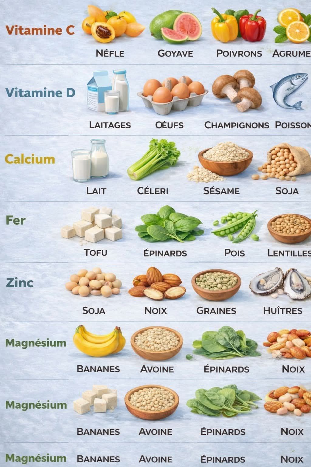 Les aliments riches en vitamine (C) et (A) . . #fblifestyle #lifestyle