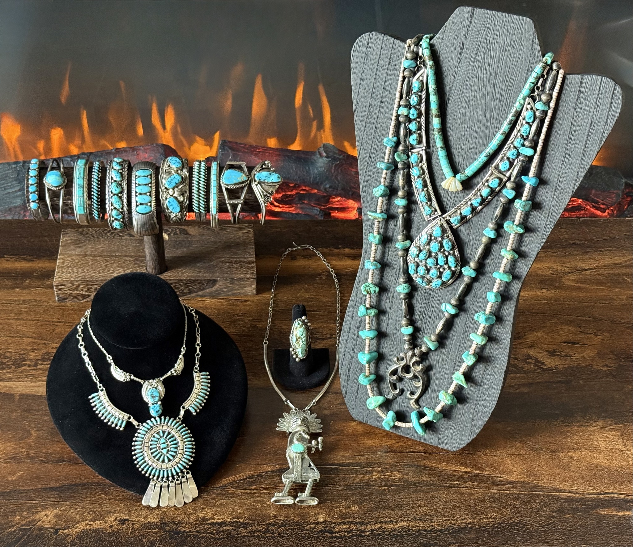 アクセサリー Navajo Melinda Benally Carico Lake TQ アクセサリー